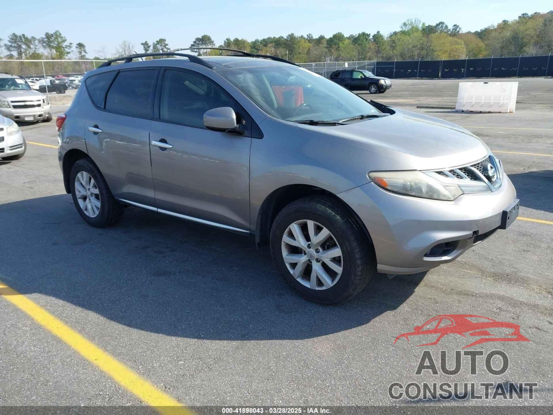 NISSAN MURANO 2012 - JN8AZ1MW9CW209533