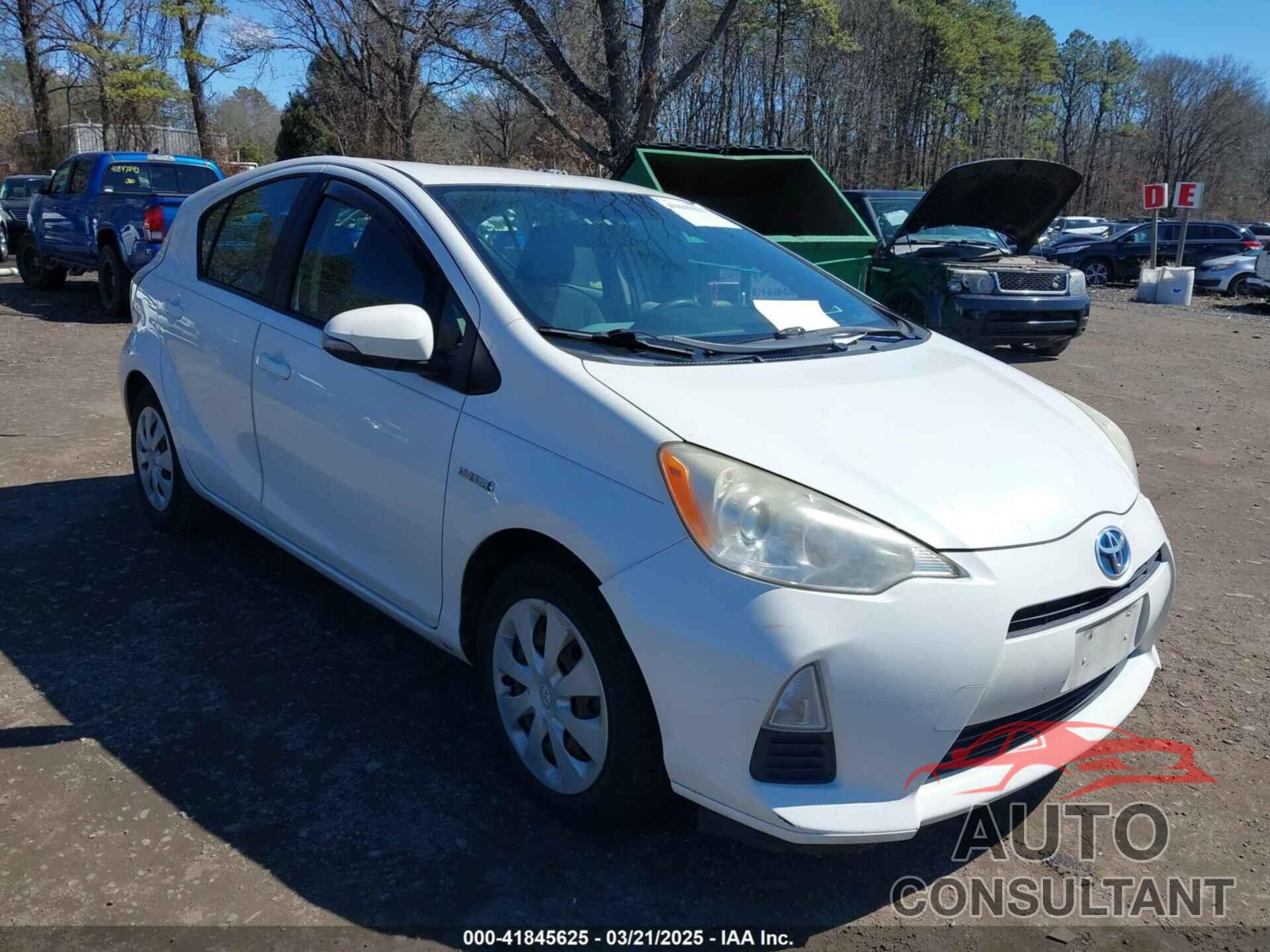 TOYOTA PRIUS C 2012 - JTDKDTB37C1521303
