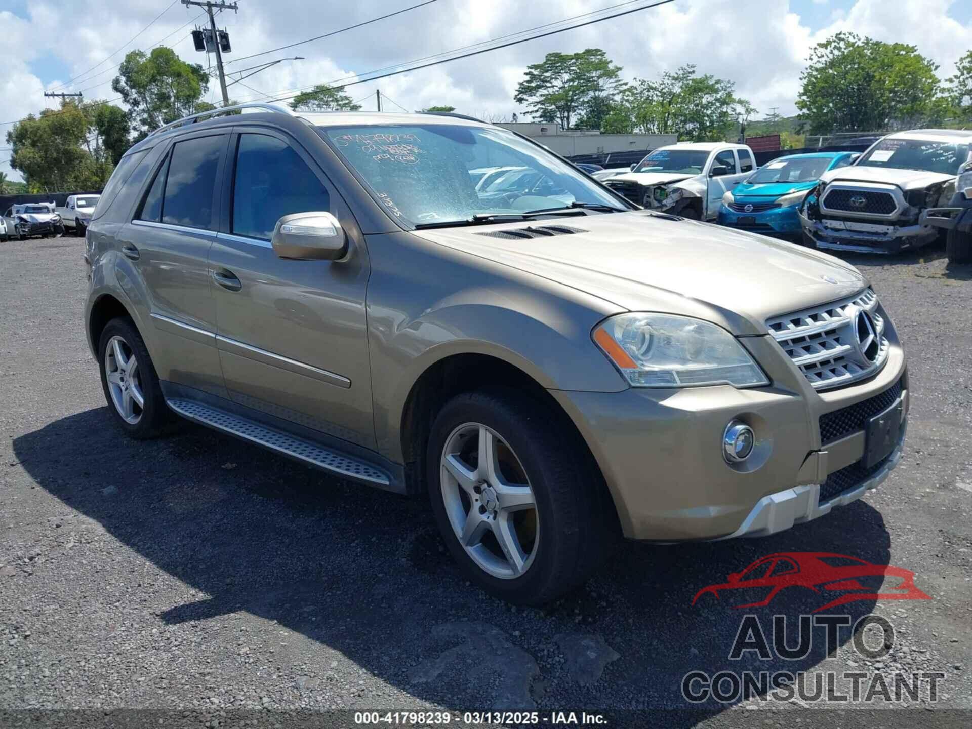 MERCEDES-BENZ ML 550 2009 - 4JGBB72E69A509579