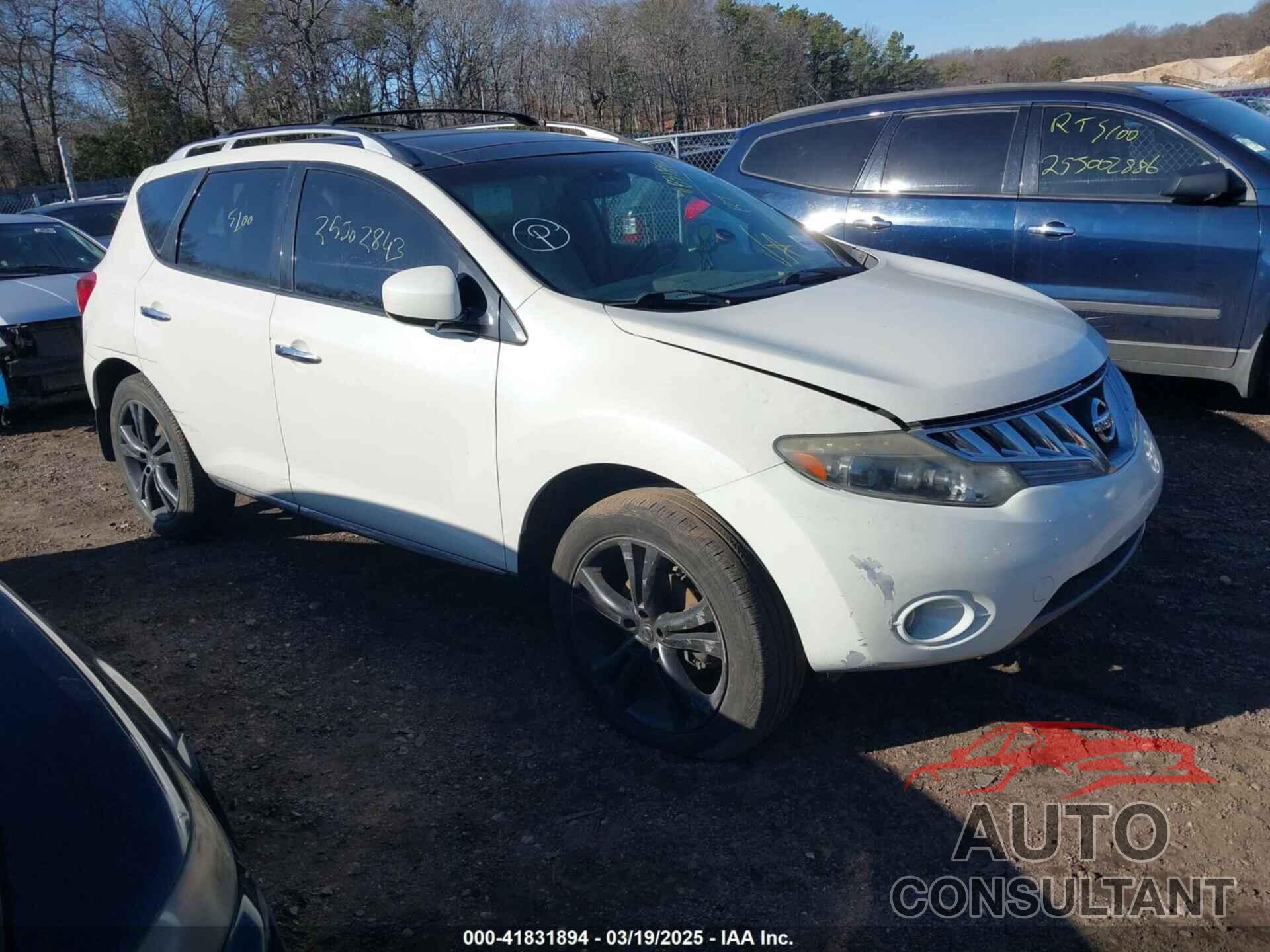 NISSAN MURANO 2009 - JN8AZ18W59W116009