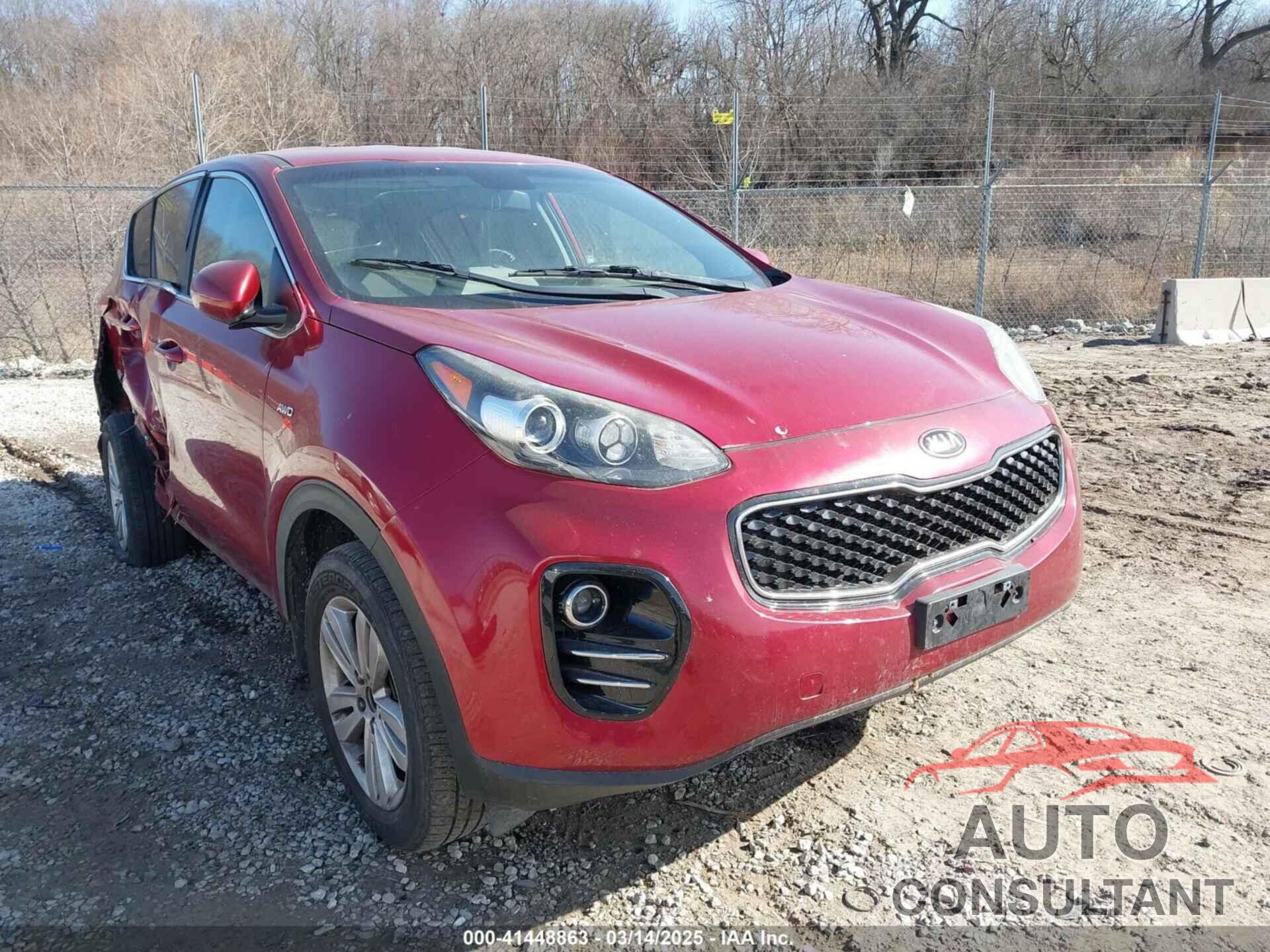 KIA SPORTAGE 2017 - KNDPMCACXH7242679