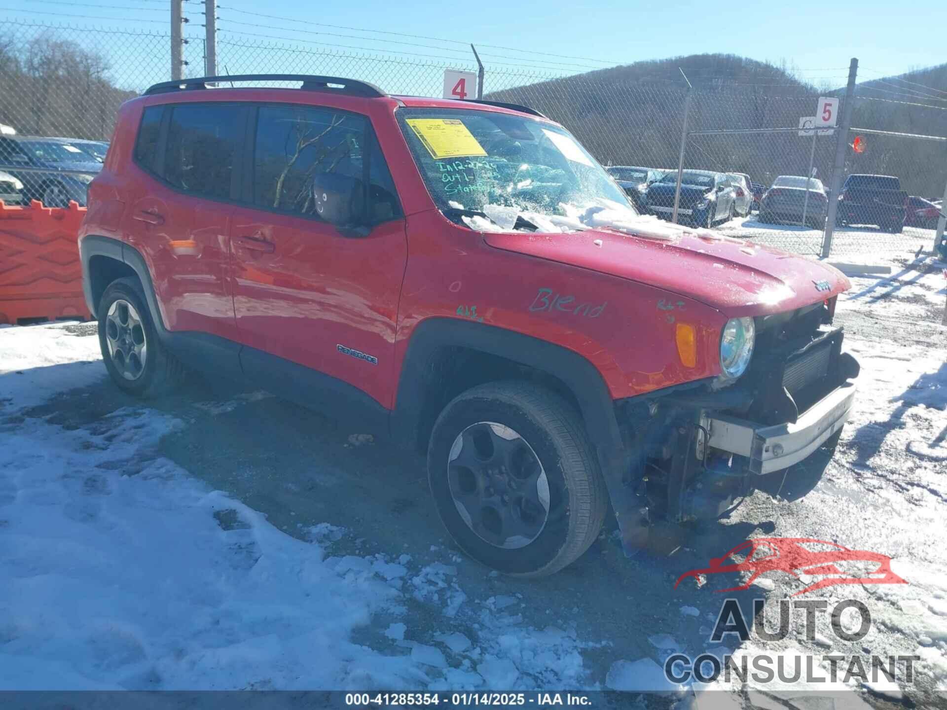 JEEP RENEGADE 2016 - ZACCJBAT1GPD62972