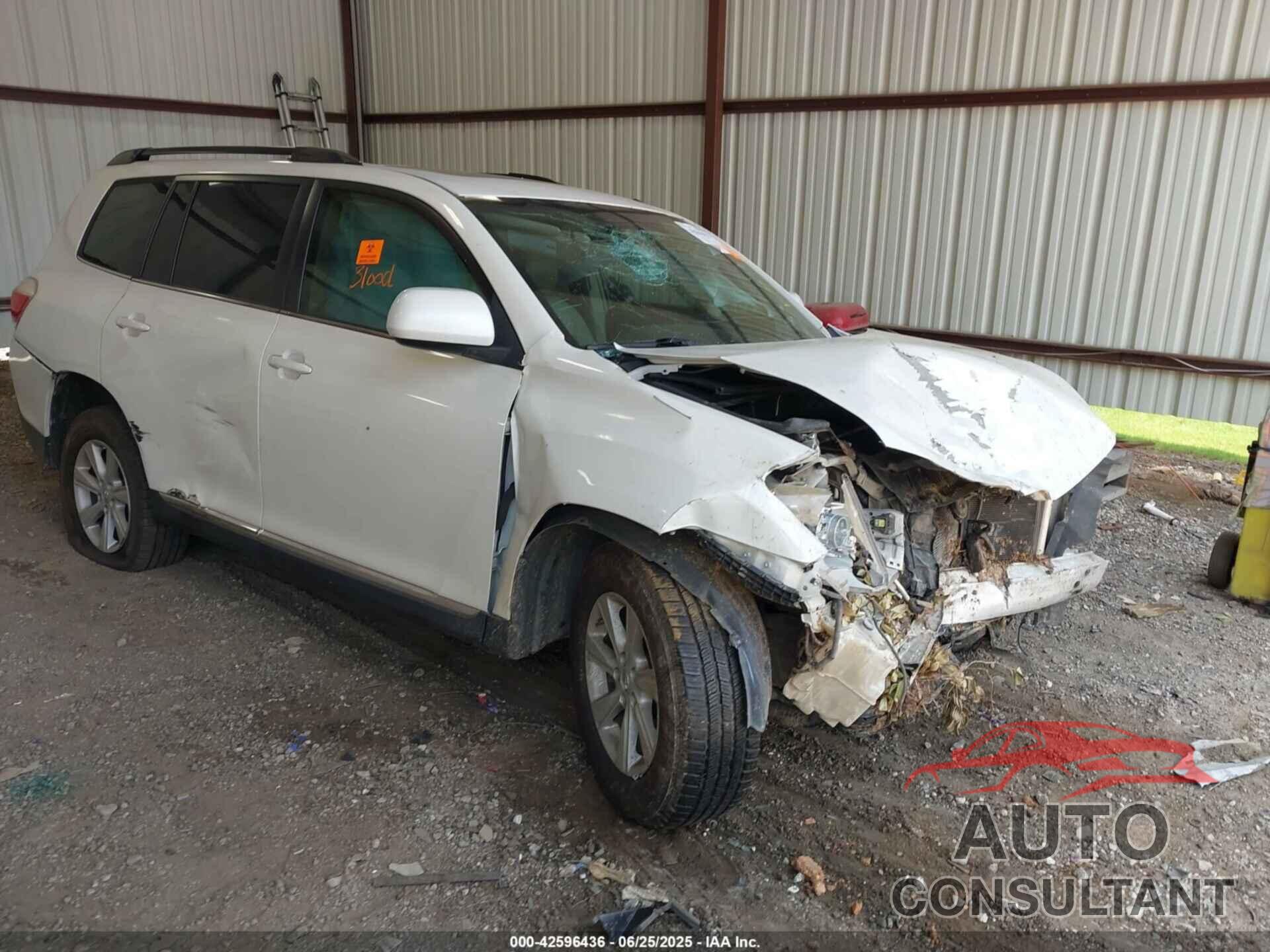 TOYOTA HIGHLANDER 2013 - 5TDZK3EH7DS122679