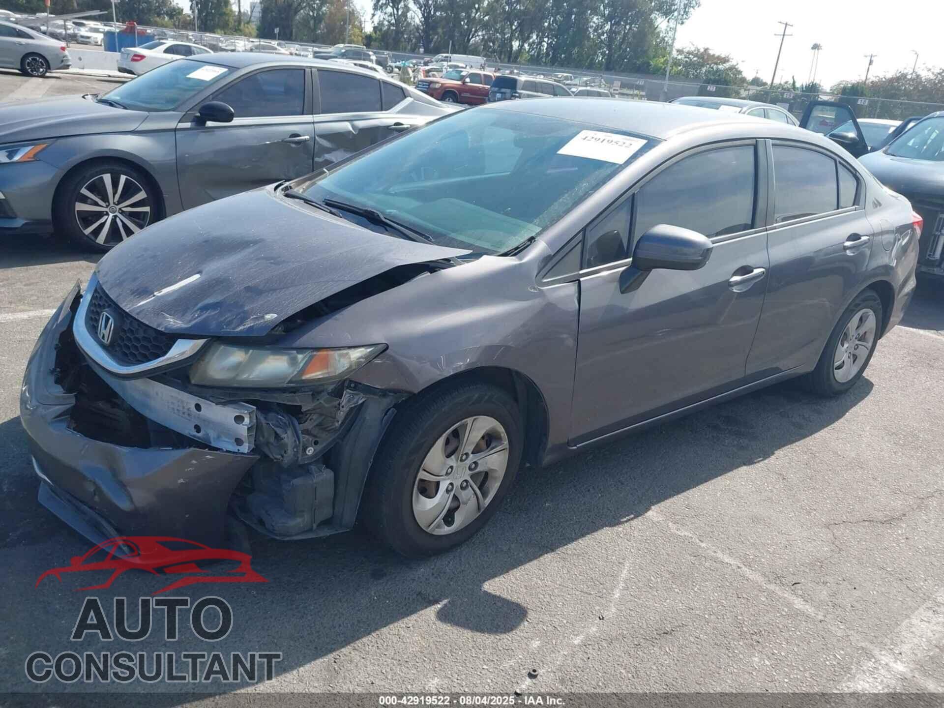 HONDA CIVIC 2014 - 19XFB2F53EE262919