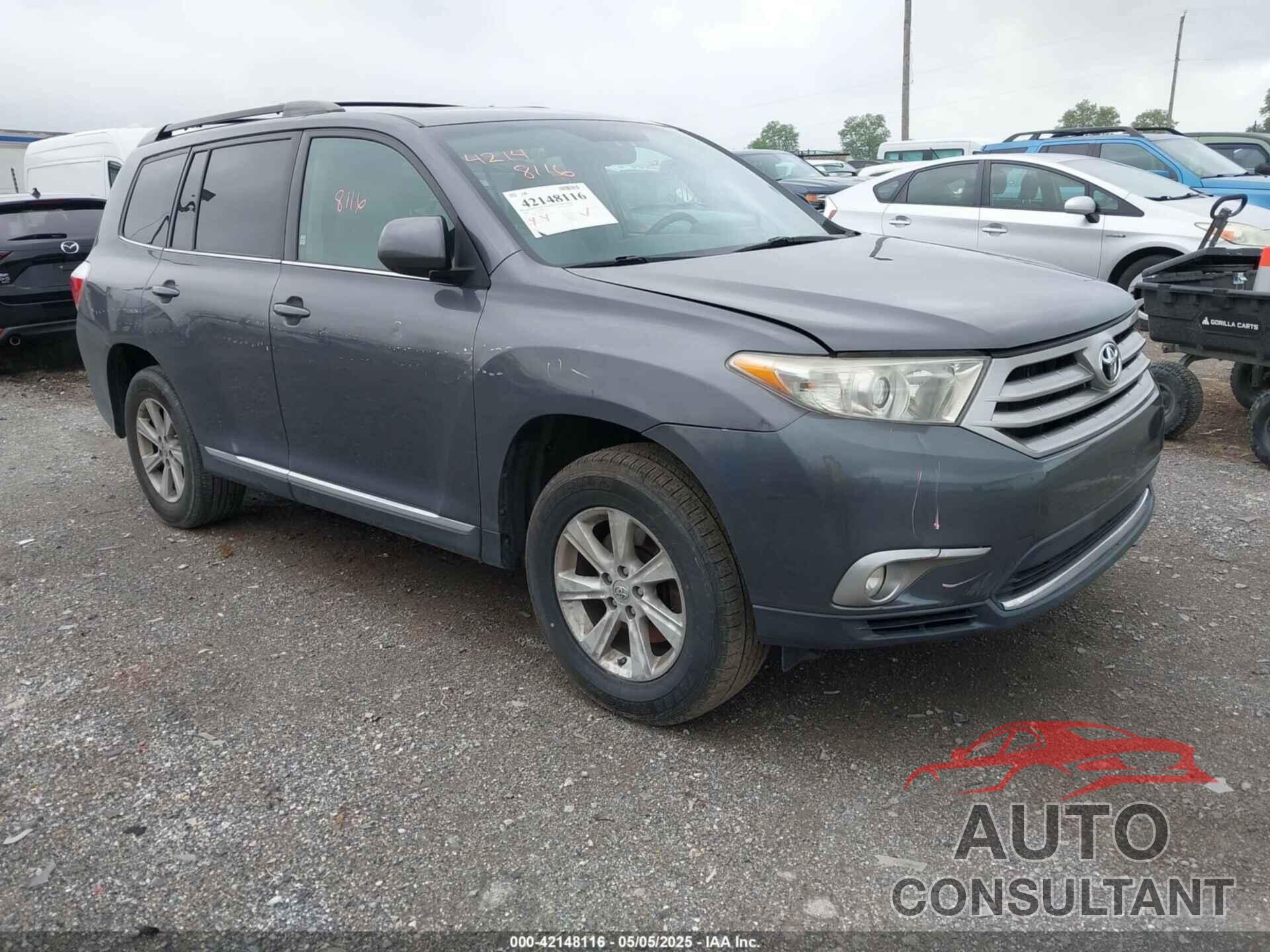 TOYOTA HIGHLANDER 2013 - 5TDBK3EH2DS276136