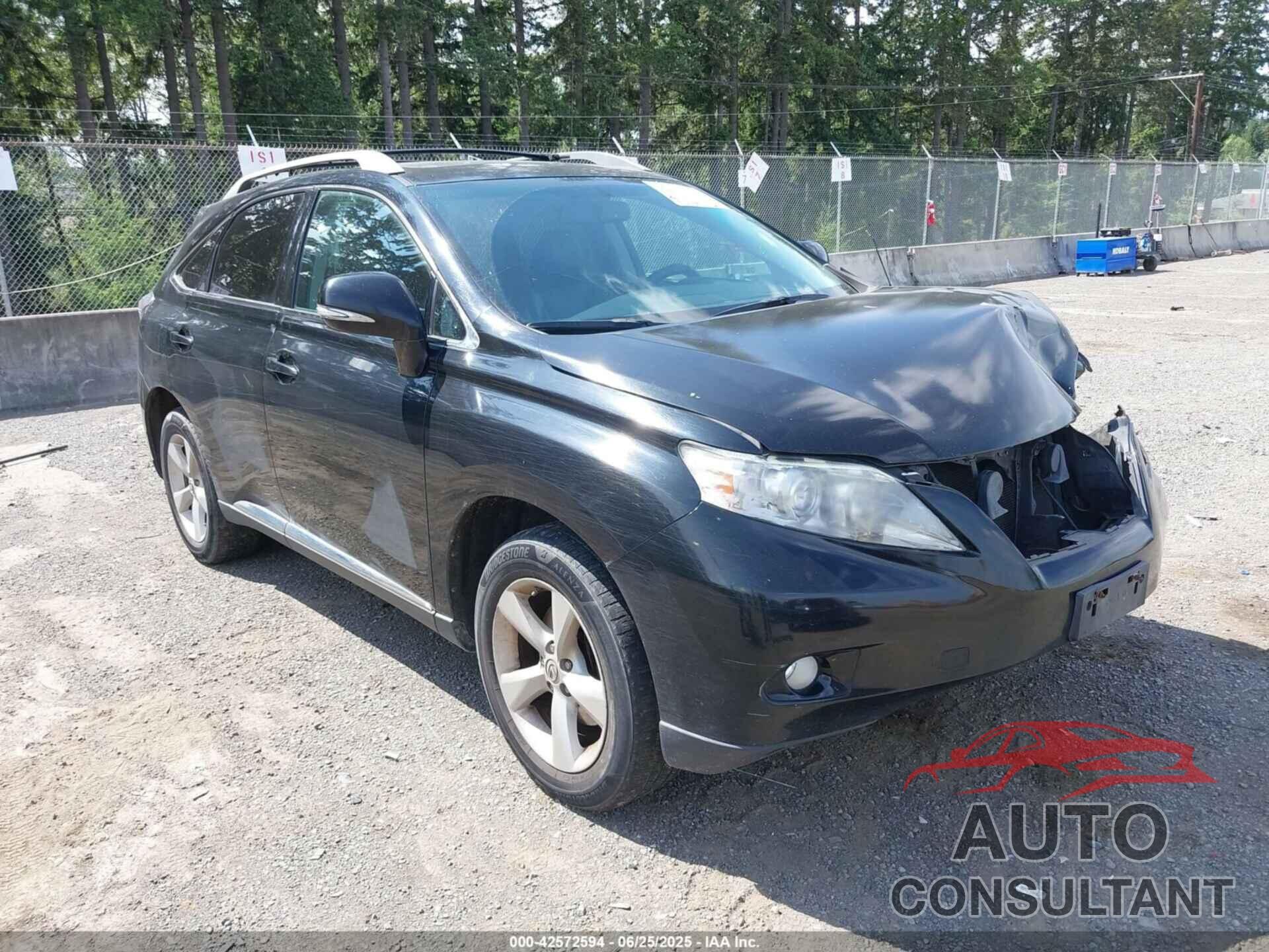 LEXUS RX 350 2012 - 2T2ZK1BA0CC078216