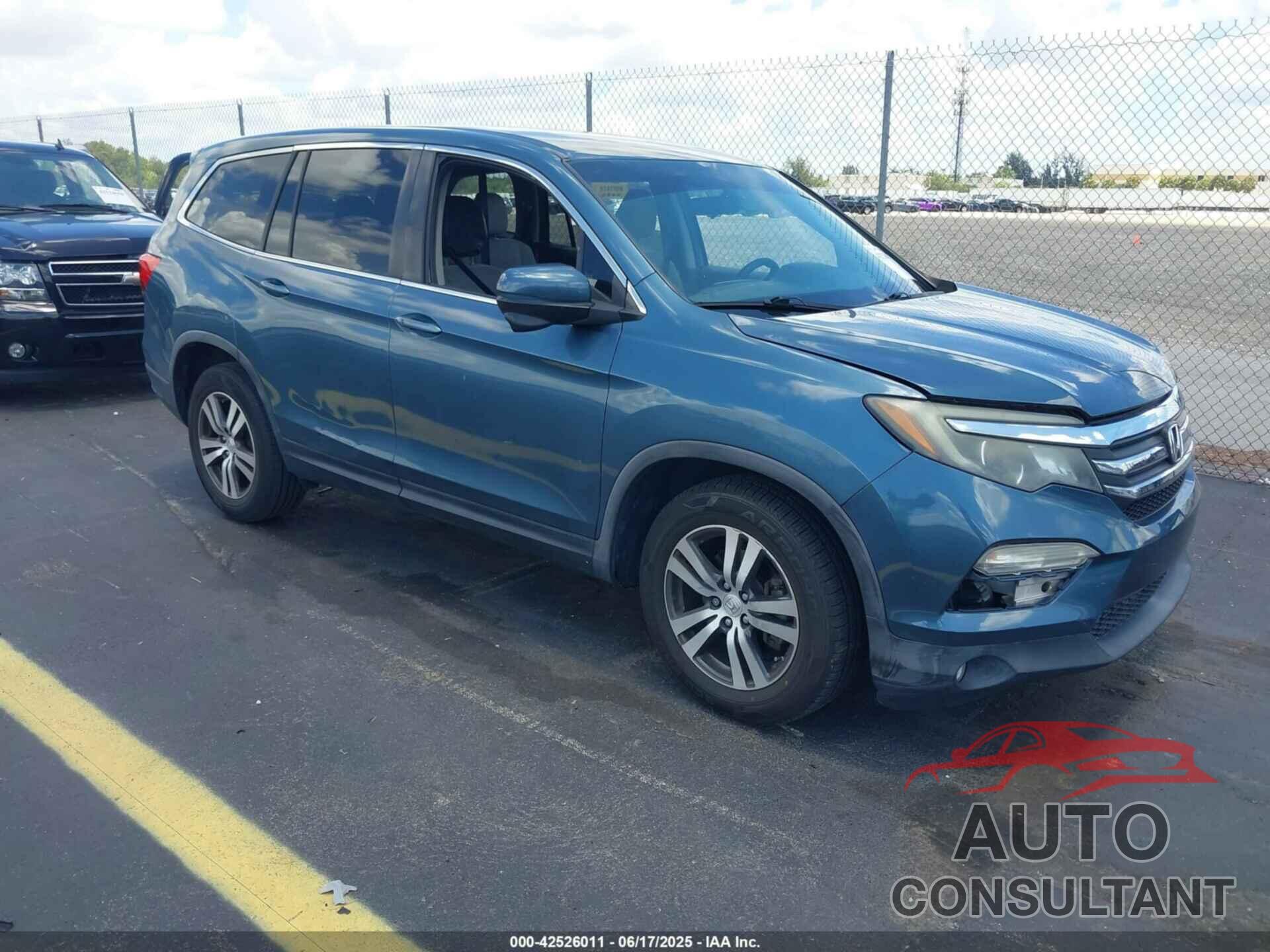 HONDA PILOT 2016 - 5FNYF5H37GB029455