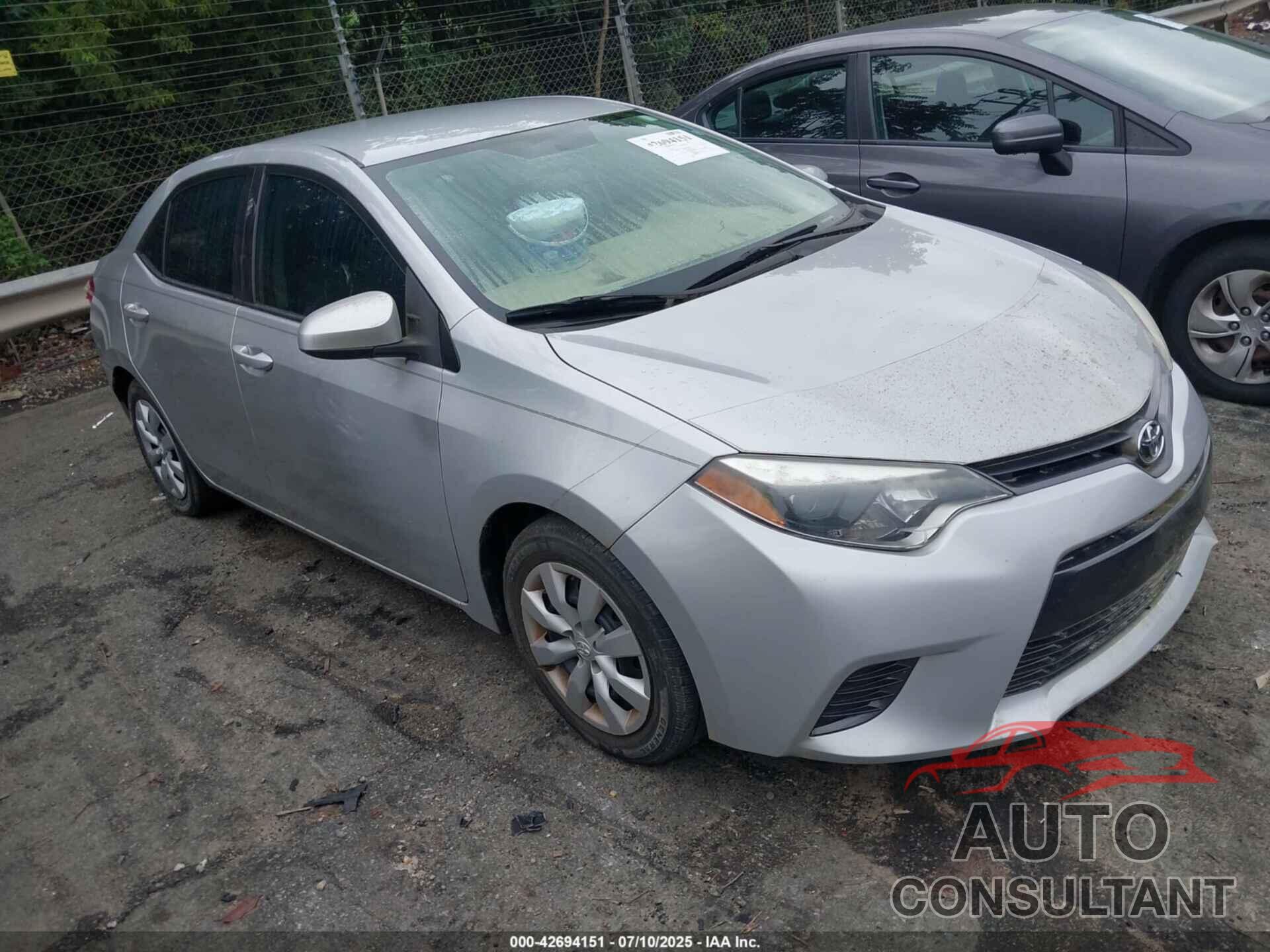 TOYOTA COROLLA 2015 - 2T1BURHE4FC298908