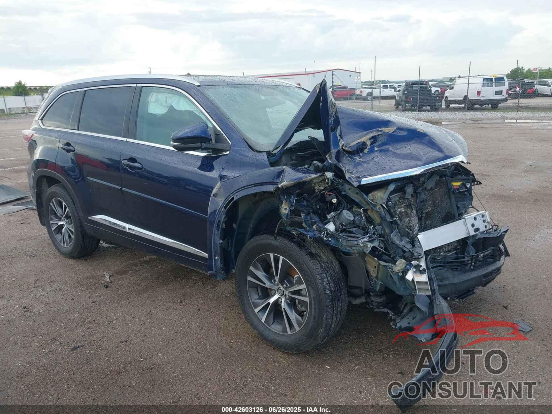 TOYOTA HIGHLANDER 2016 - 5TDJKRFH8GS268687