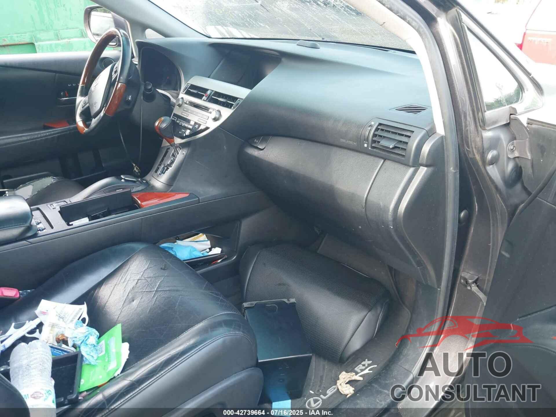 LEXUS RX 450H 2010 - JTJBC1BA2A2409762