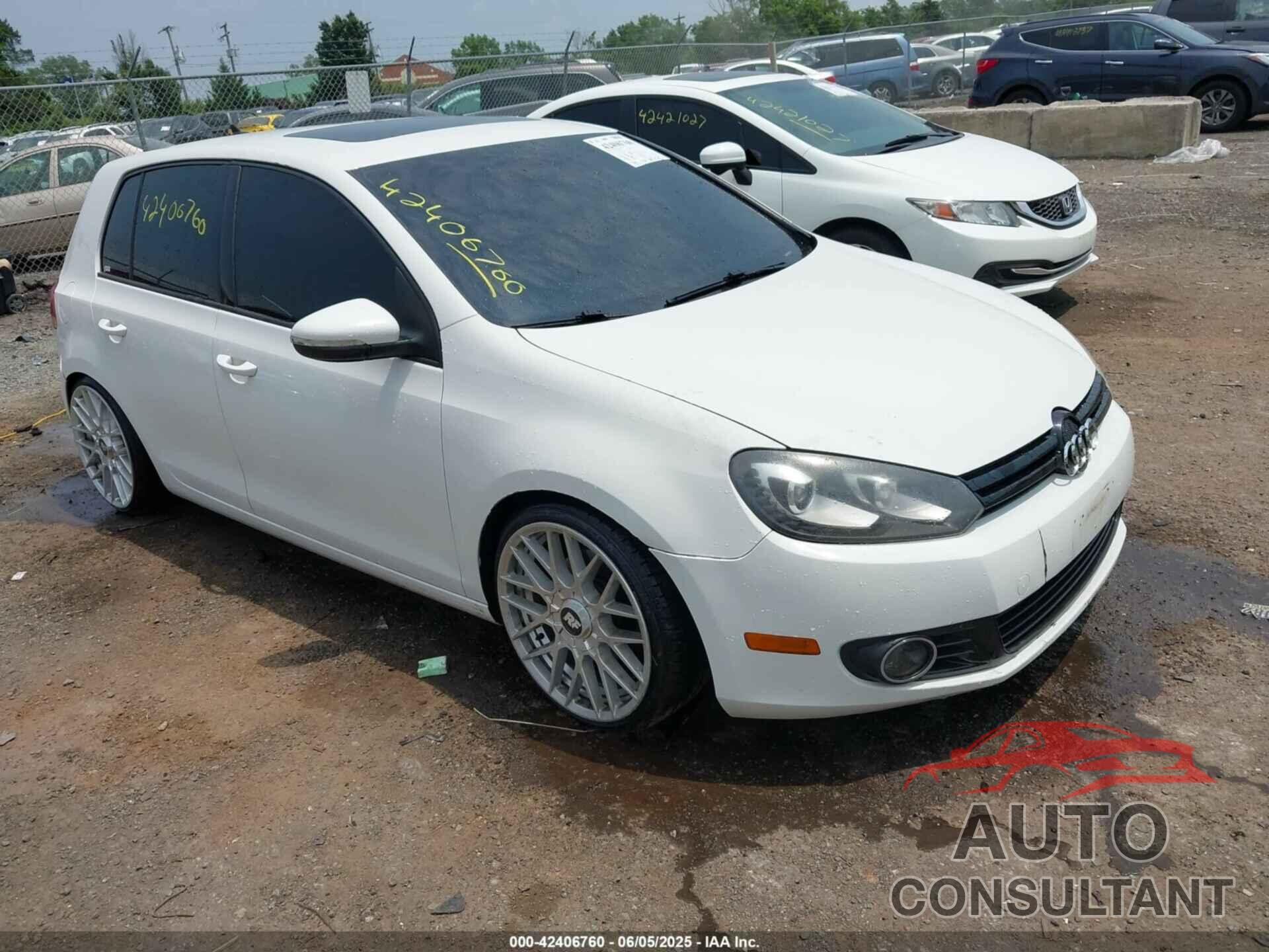 VOLKSWAGEN GOLF 2012 - WVWNM7AJ7CW325952