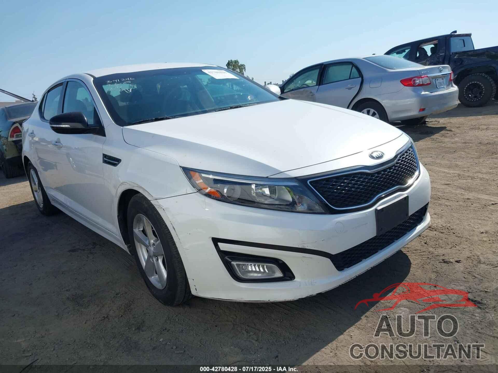 KIA OPTIMA 2015 - KNAGM4A7XF5622412