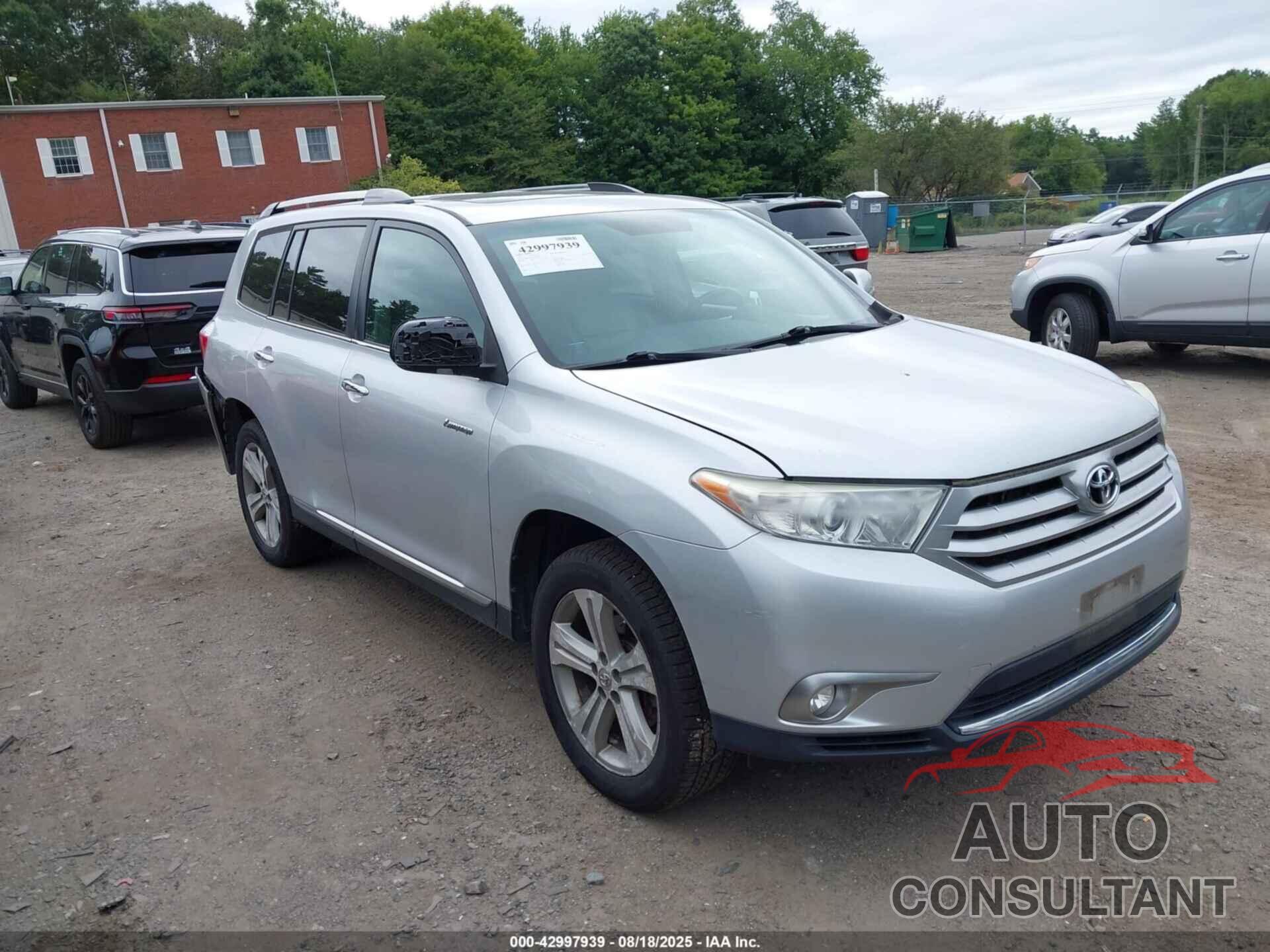 TOYOTA HIGHLANDER 2012 - 5TDDK3EH3CS103720