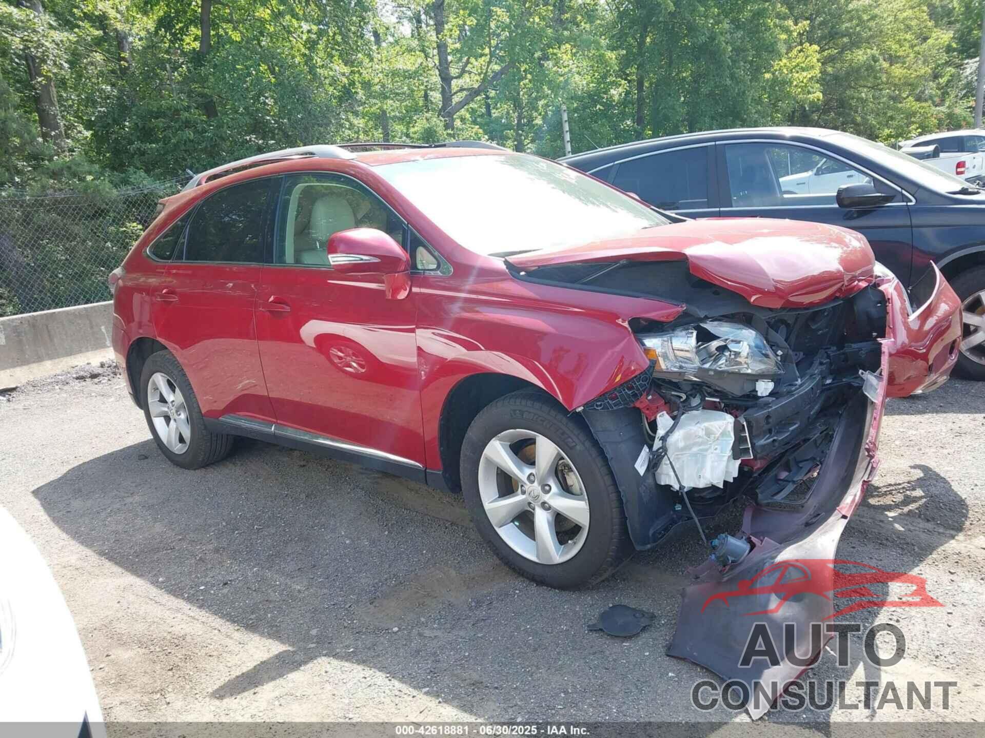 LEXUS RX 350 2010 - 2T2BK1BA9AC073675