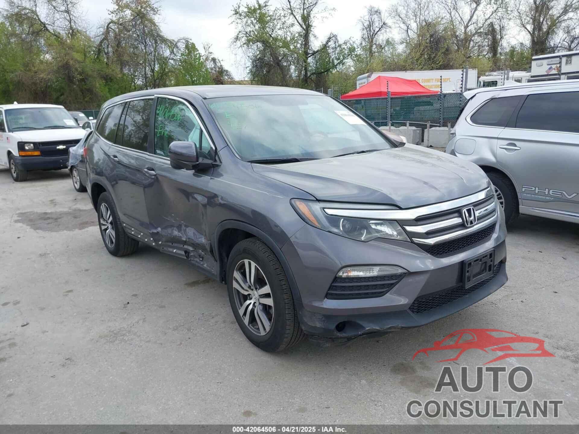 HONDA PILOT 2016 - 5FNYF6H72GB086087