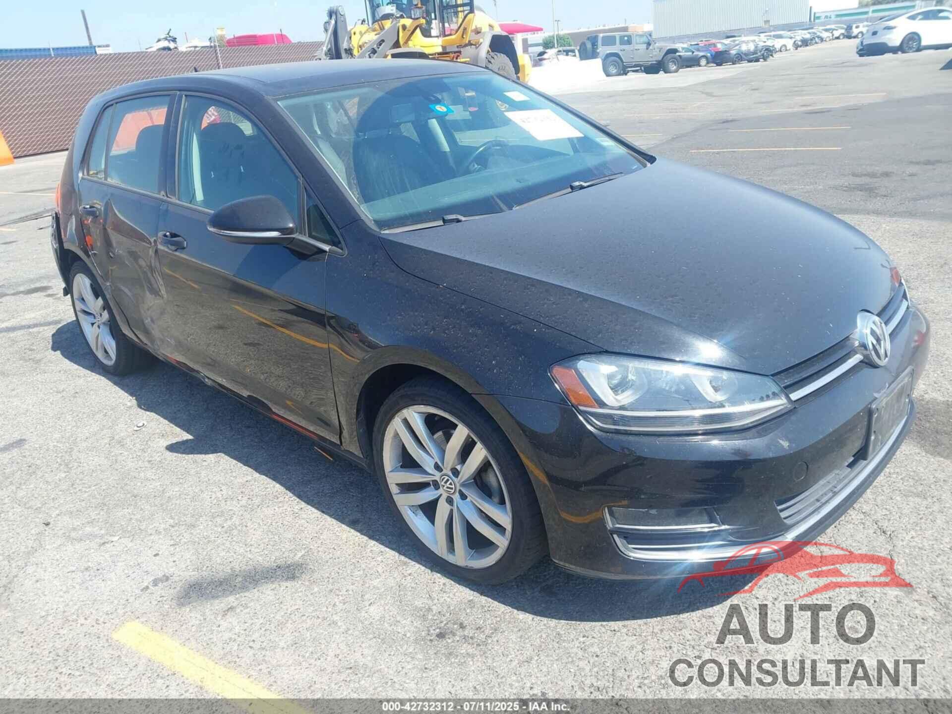 VOLKSWAGEN GOLF 2015 - 3VW2A7AU4FM024031