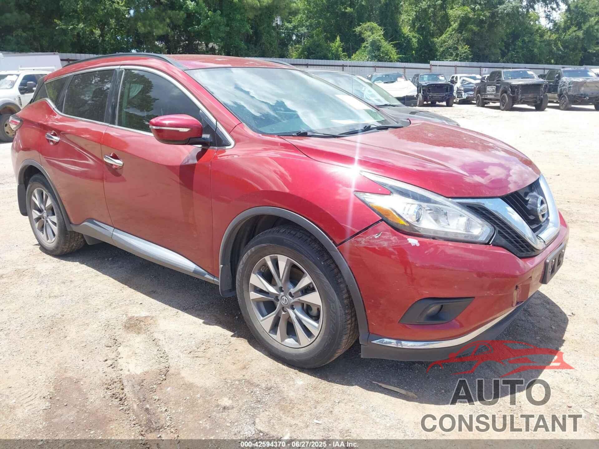 NISSAN MURANO 2015 - 5N1AZ2MG9FN270879