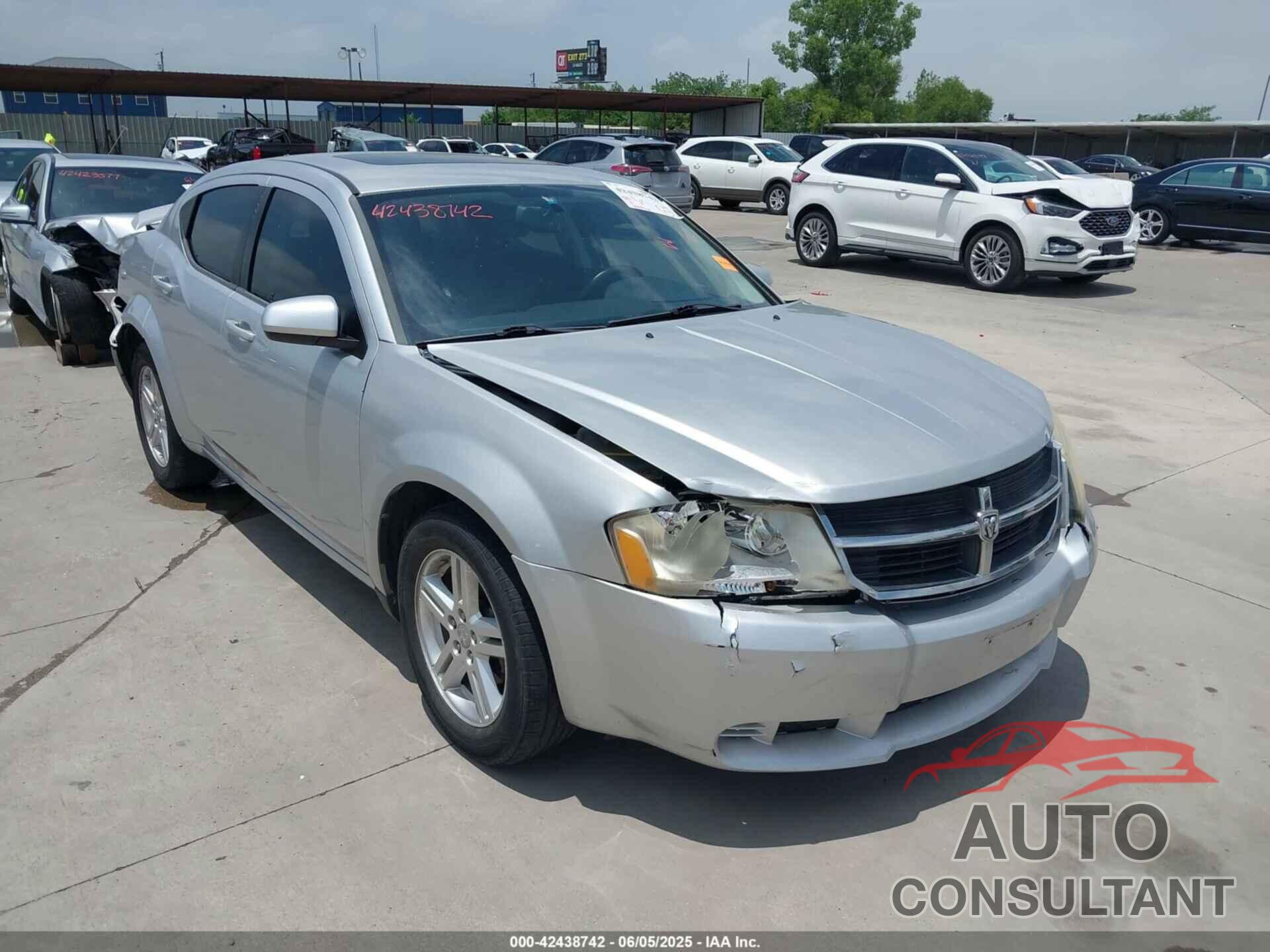 DODGE AVENGER 2010 - 1B3CC1FB4AN204566