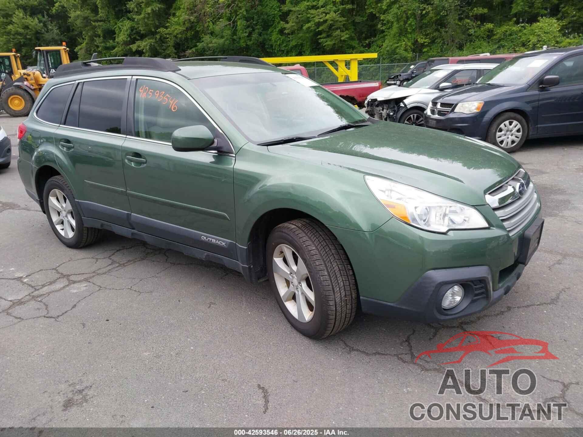 SUBARU OUTBACK 2013 - 4S4BRBCC7D1314238