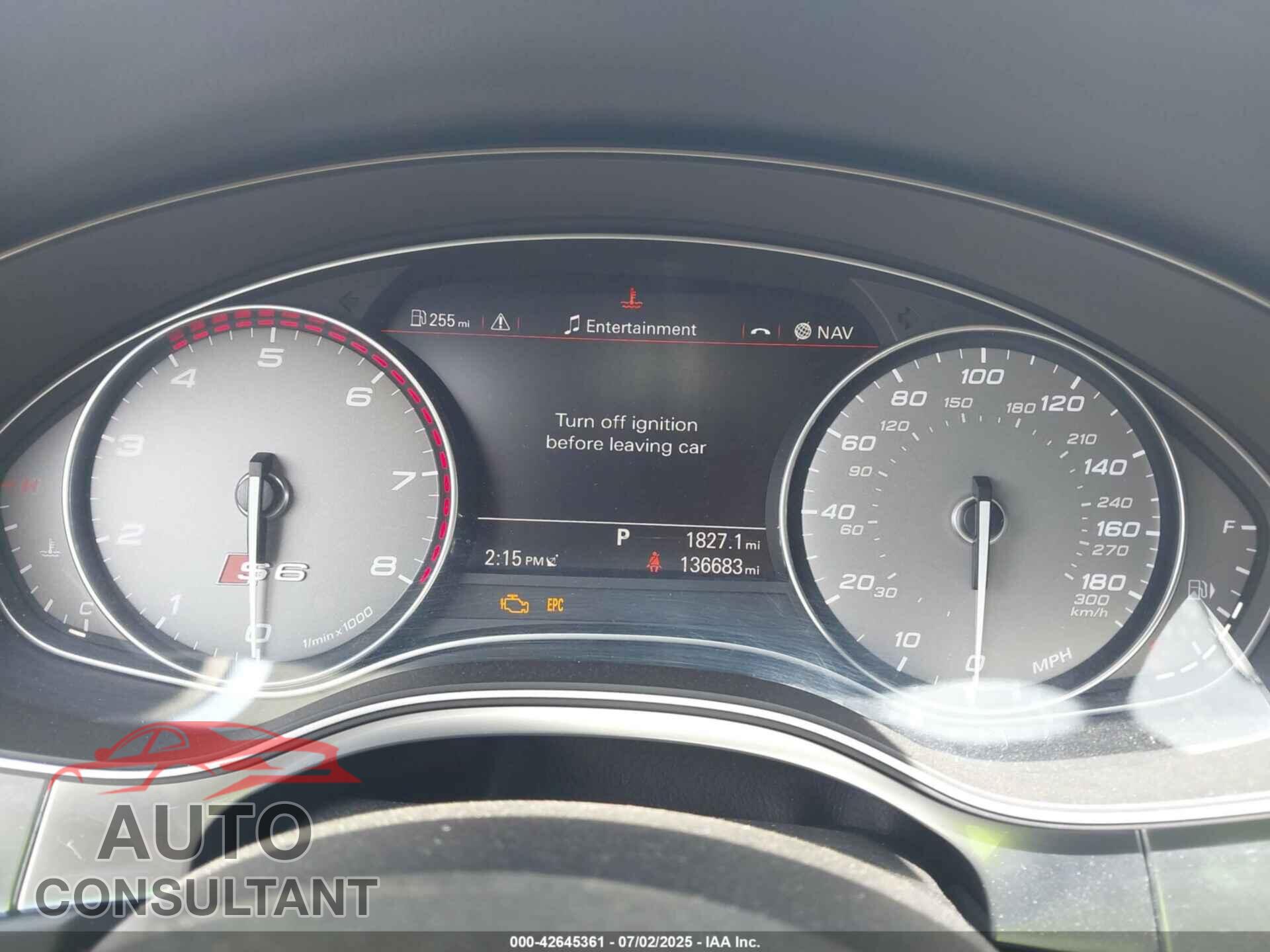 AUDI S6 2013 - WAUF2AFC7DN122159