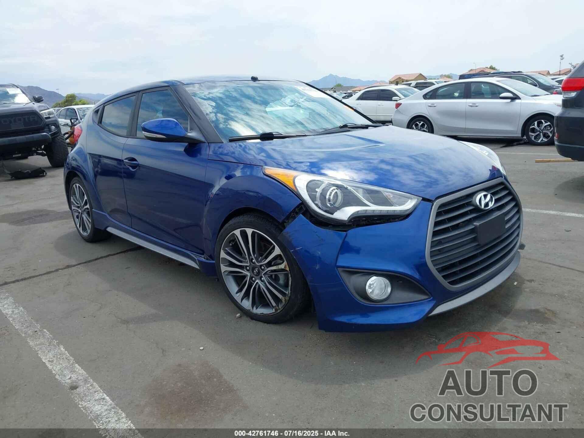 HYUNDAI VELOSTER 2016 - KMHTC6AE4GU295460