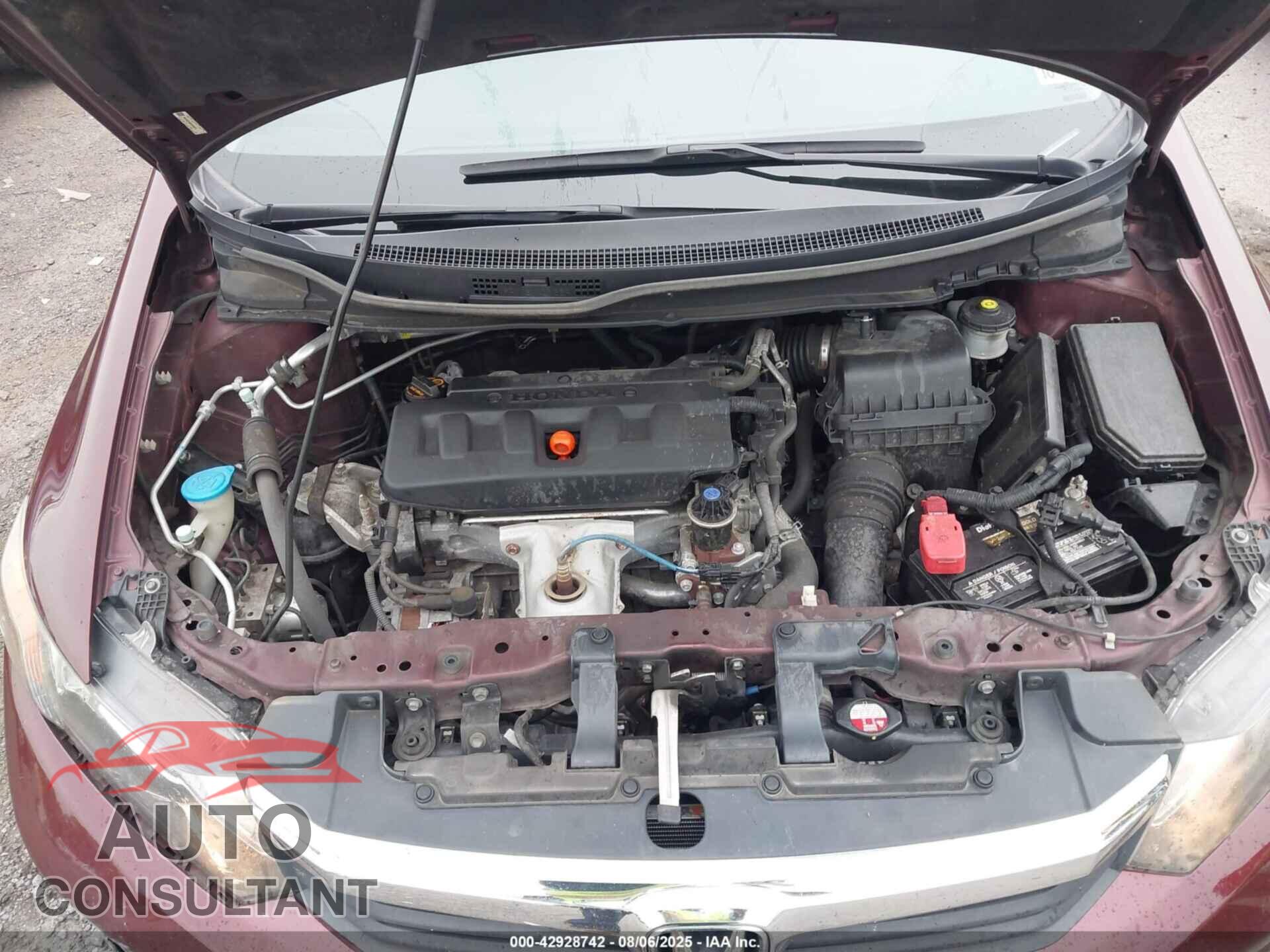 HONDA CIVIC 2012 - 19XFB2F58CE099472