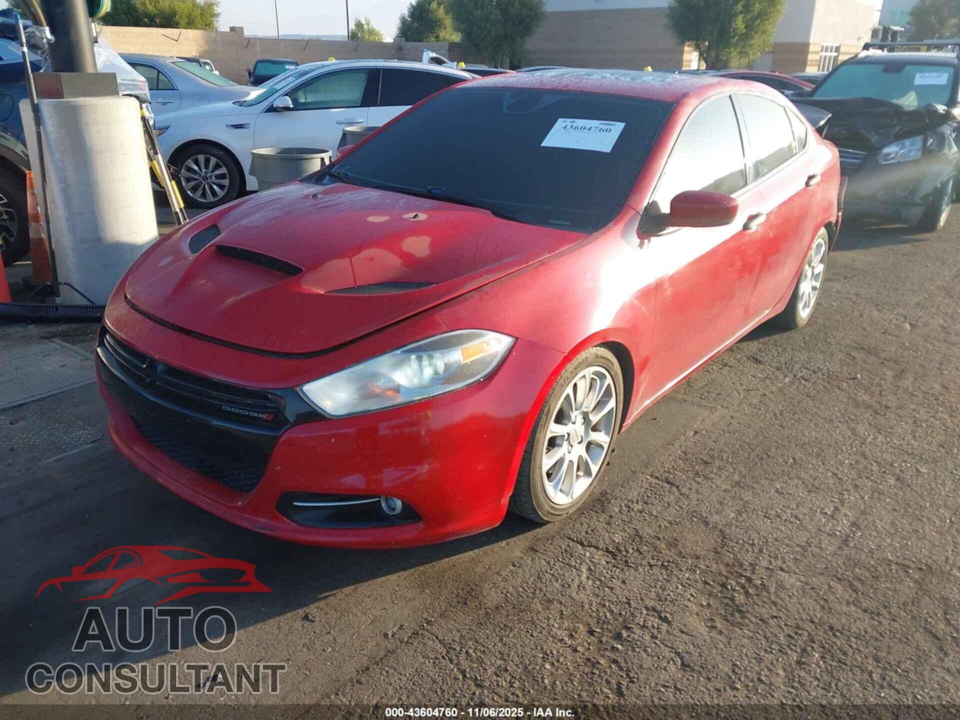 DODGE DART 2013 - 1C3CDFCA3DD303446