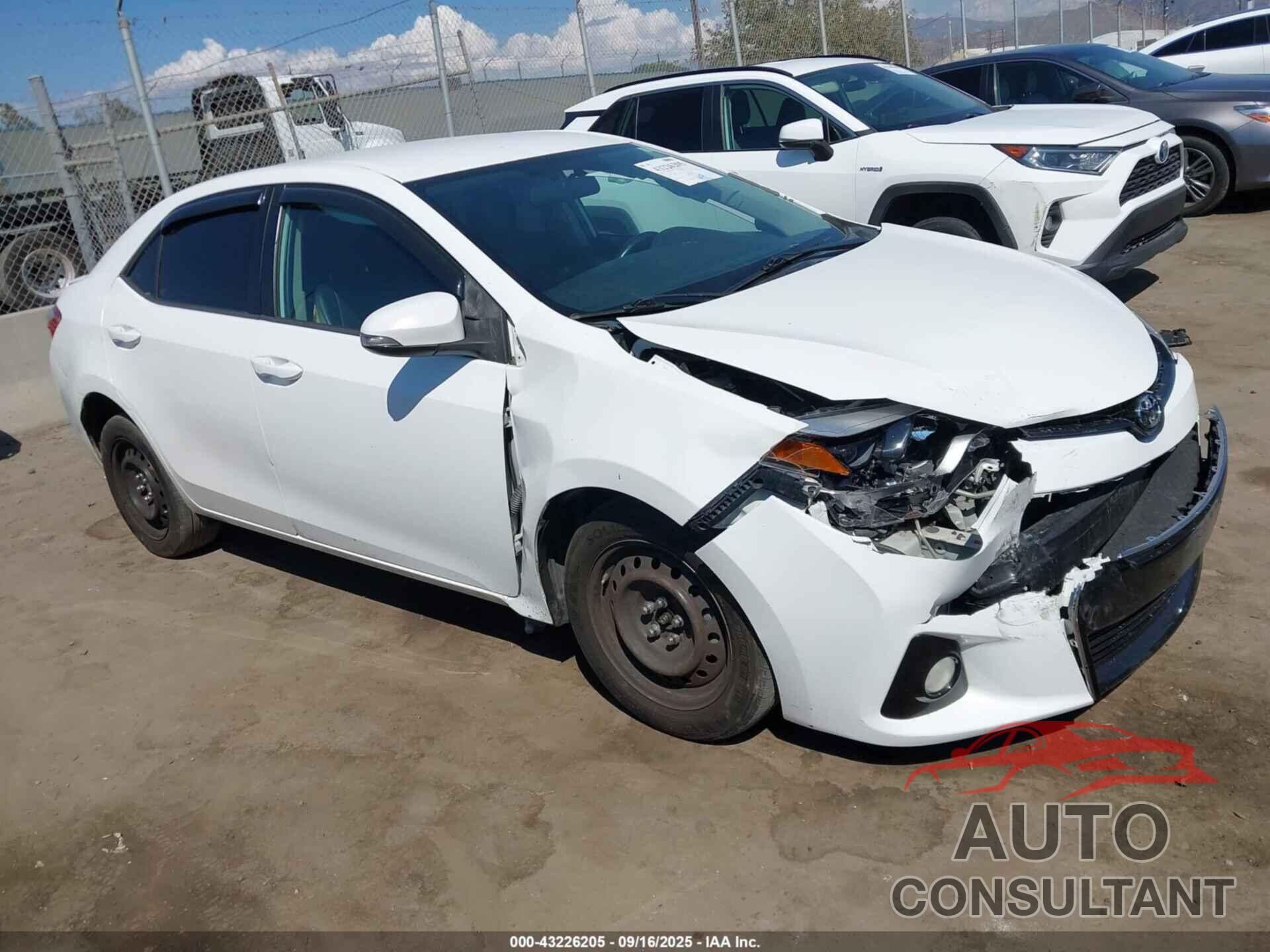 TOYOTA COROLLA 2014 - 5YFBURHE5EP067420