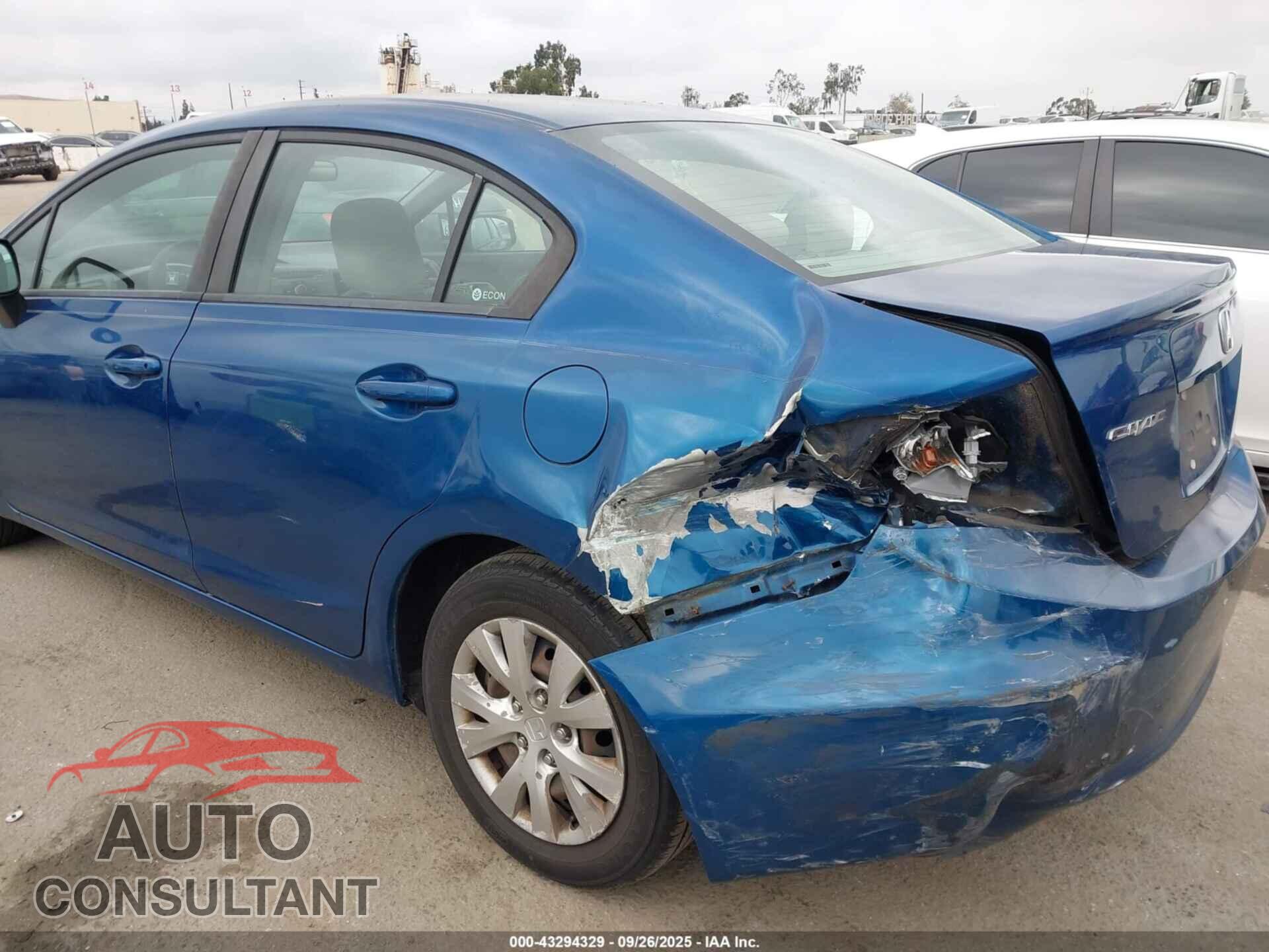 HONDA CIVIC 2012 - 19XFB2F51CE361994