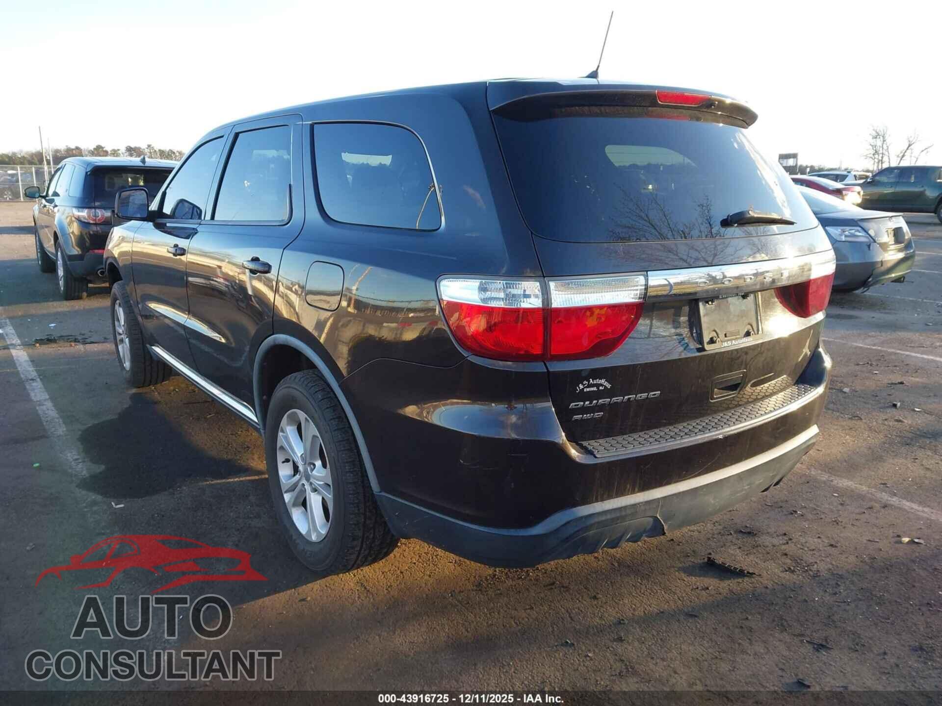 DODGE DURANGO 2012 - 1C4RDJAGXCC196920