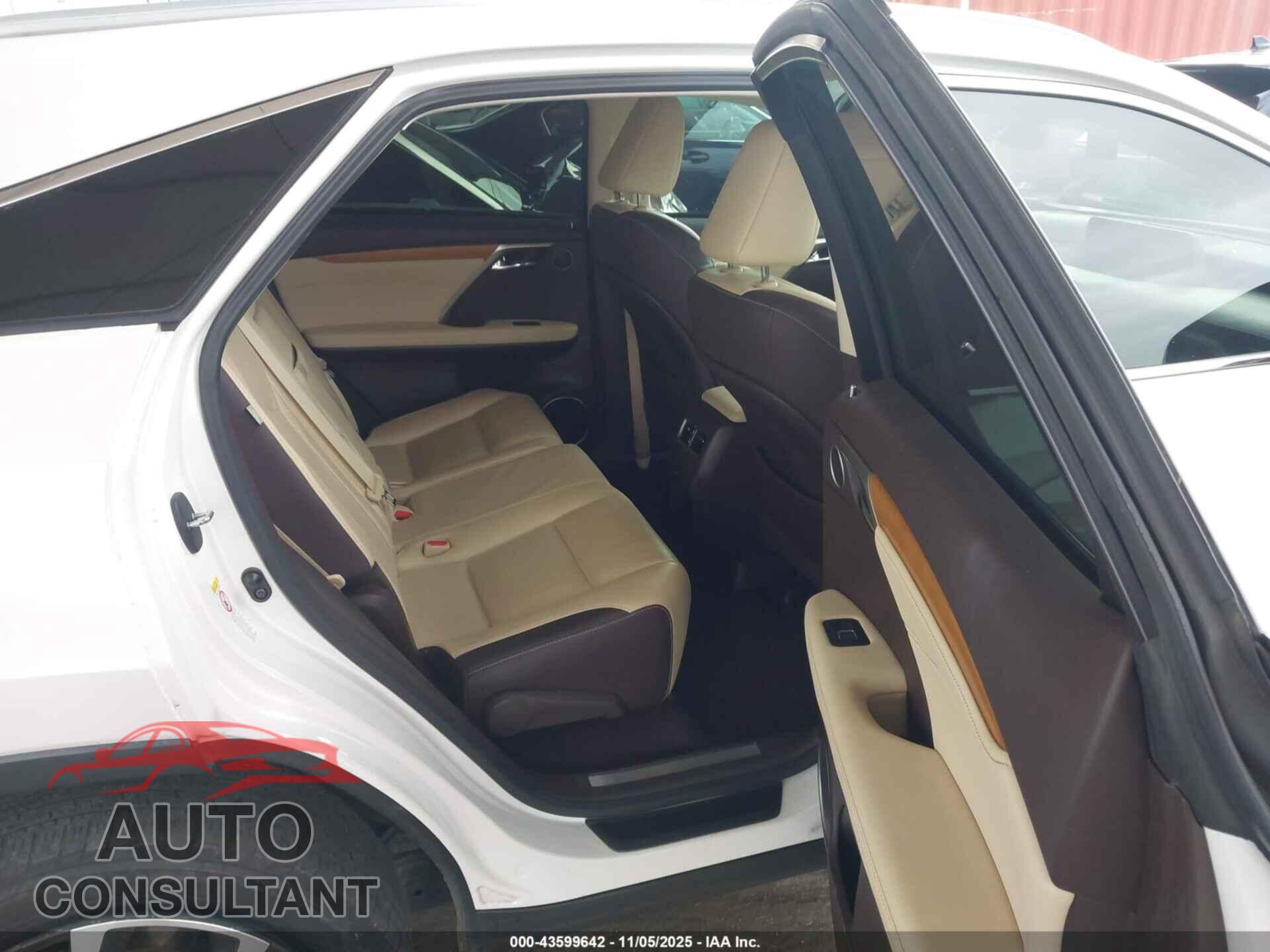 LEXUS RX 350 2017 - 2T2ZZMCA2HC058553