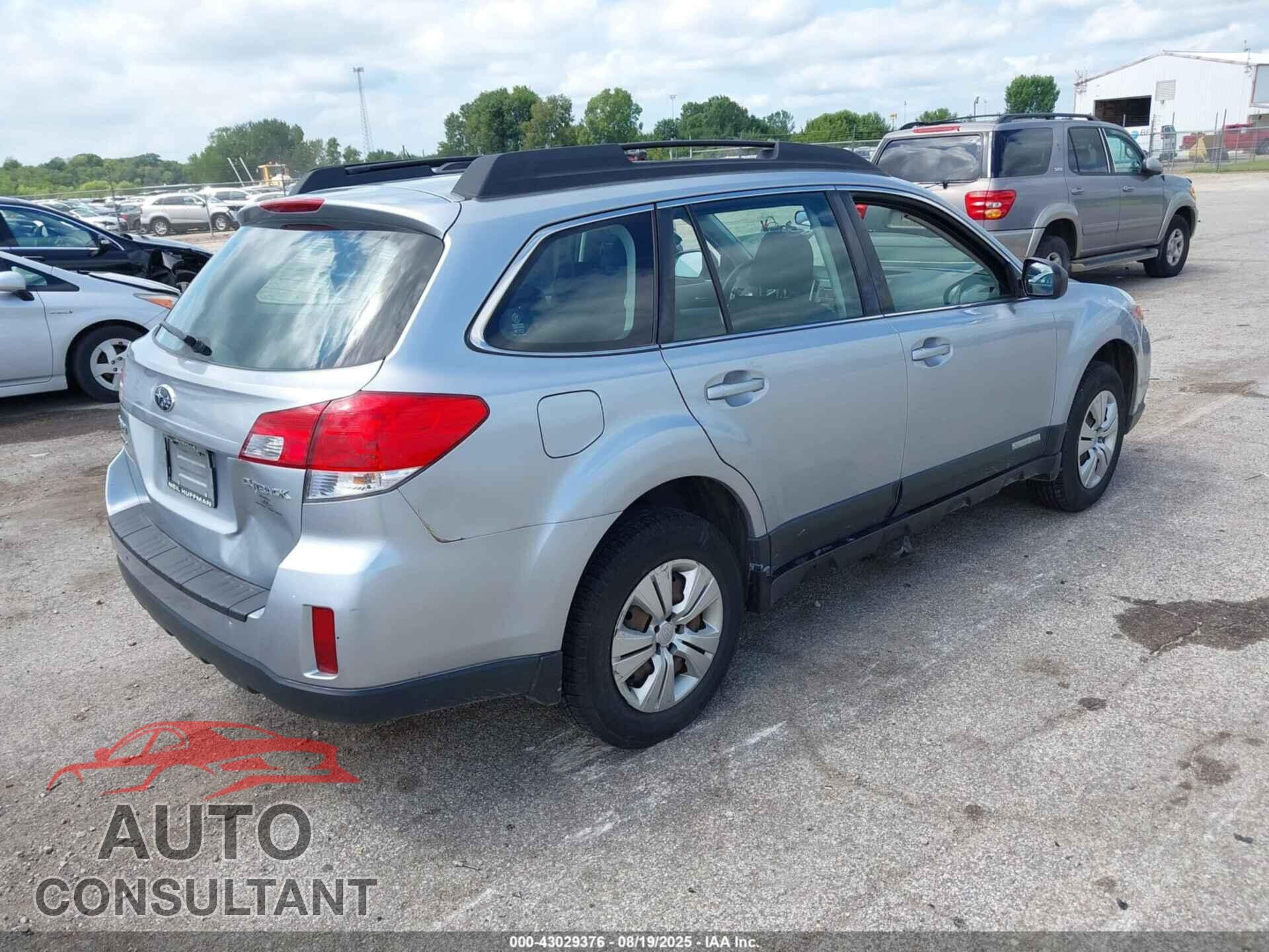 SUBARU OUTBACK 2012 - 4S4BRCAC7C3291524