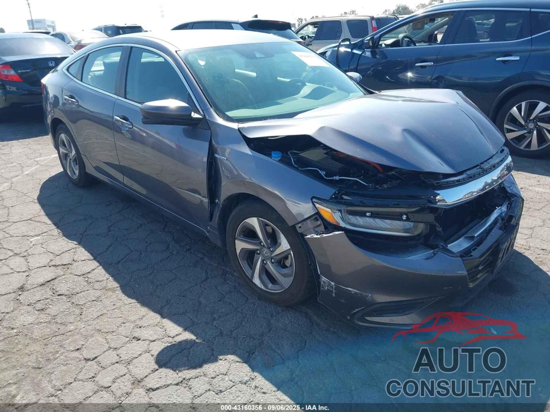 HONDA INSIGHT 2019 - 19XZE4F54KE029126