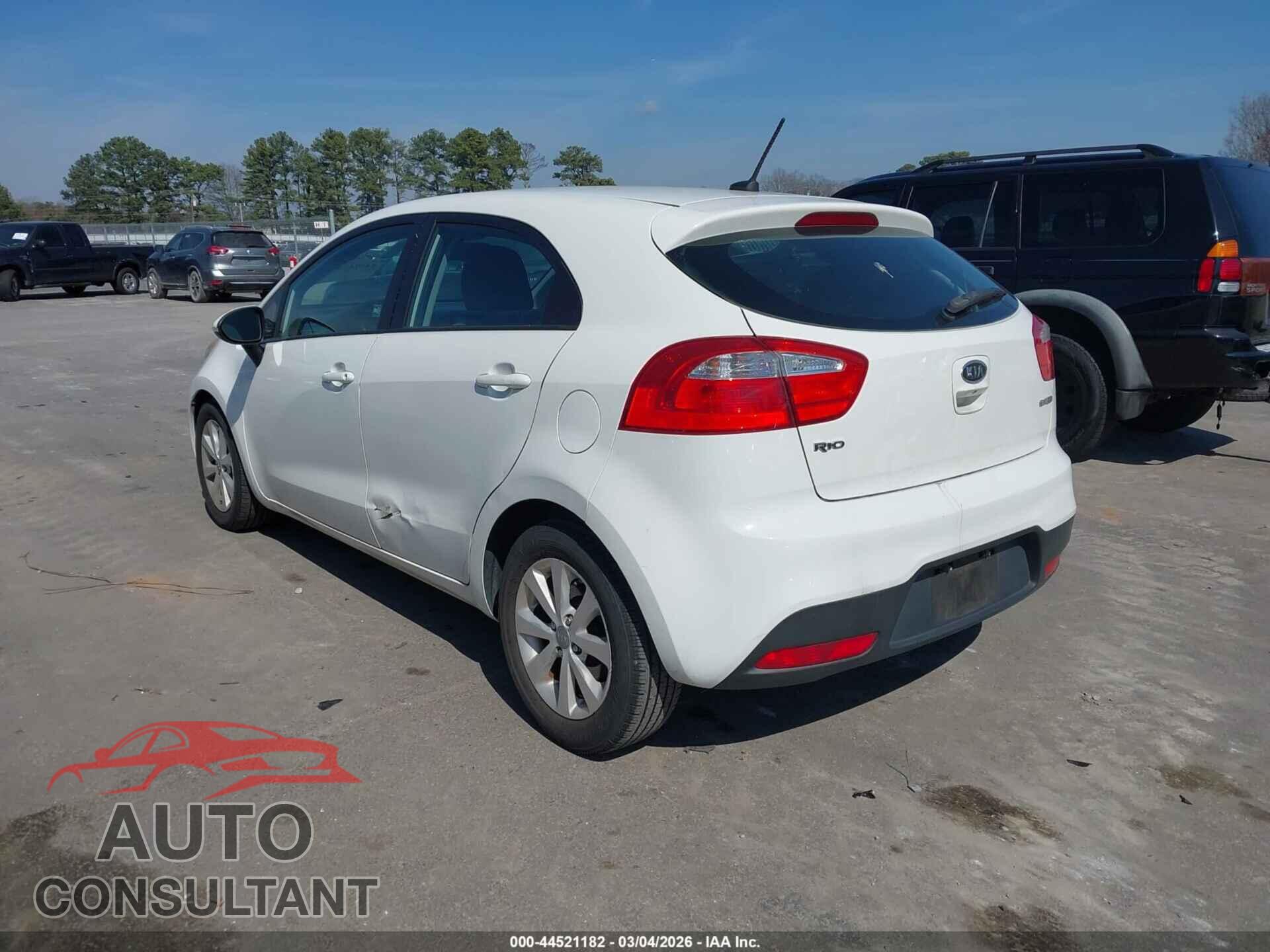 KIA RIO5 2012 - KNADN5A38C6067193