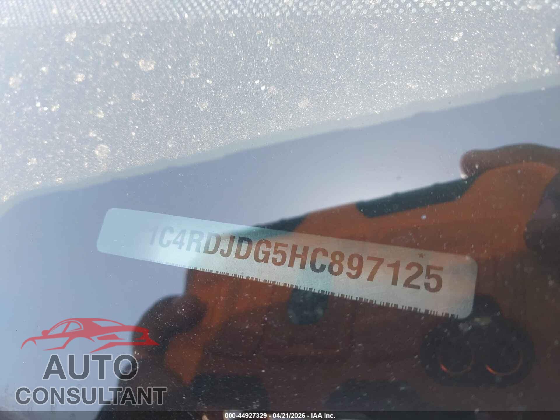 DODGE DURANGO 2017 - 1C4RDJDG5HC897125