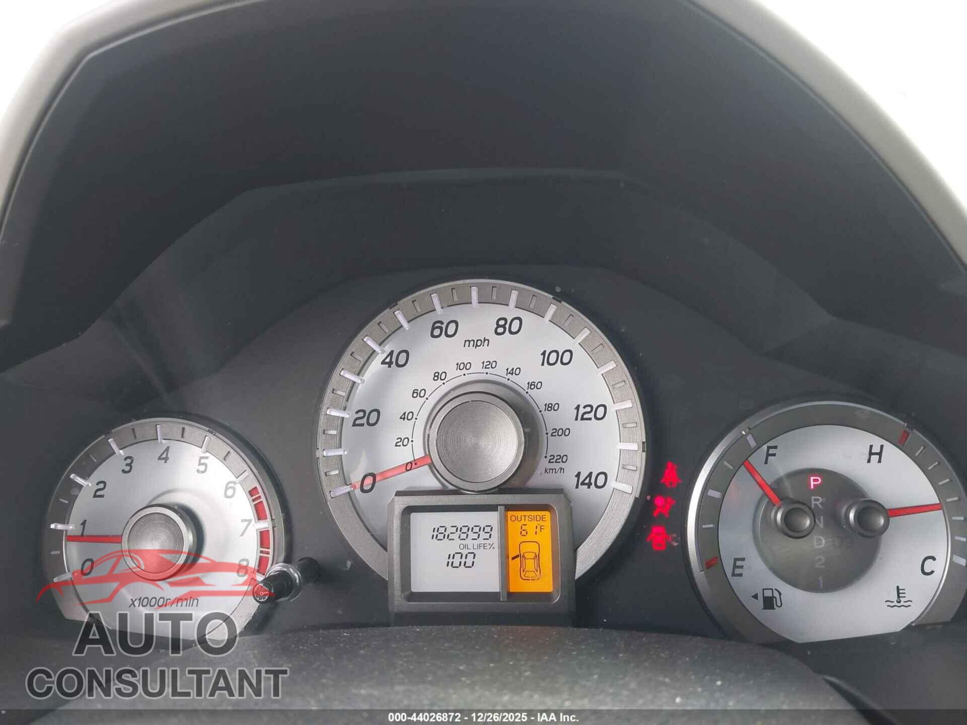 HONDA PILOT 2012 - 5FNYF3H53CB019229