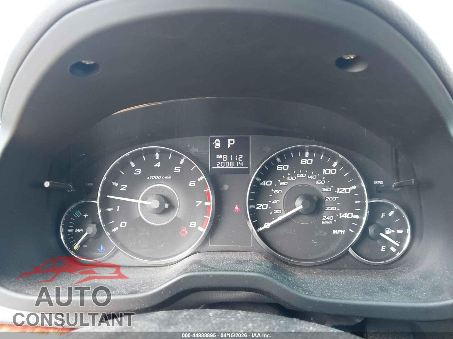 SUBARU OUTBACK 2011 - 4S4BRBLC3B3413933