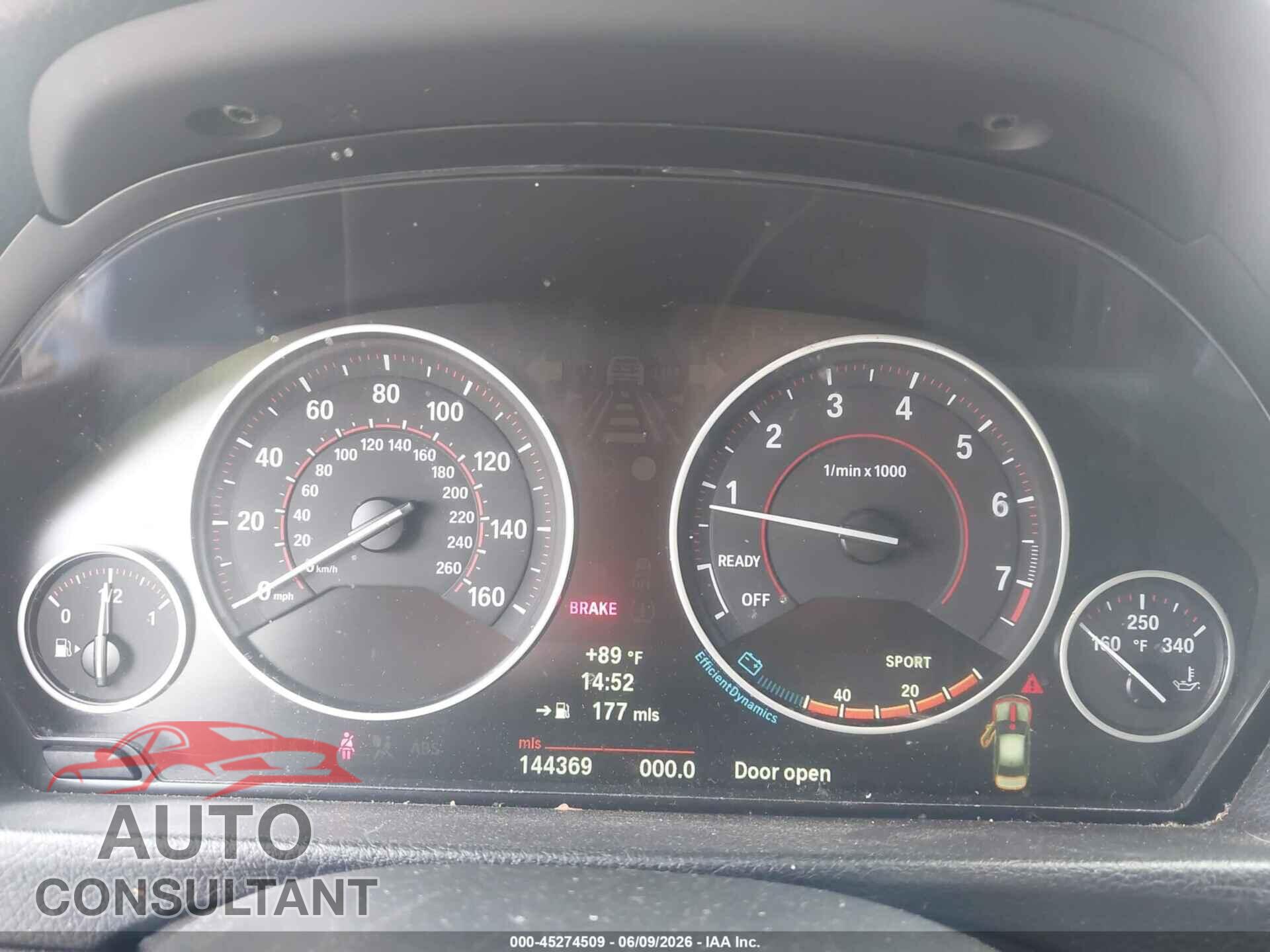 BMW 335I 2013 - WBA3B9C51DF801023