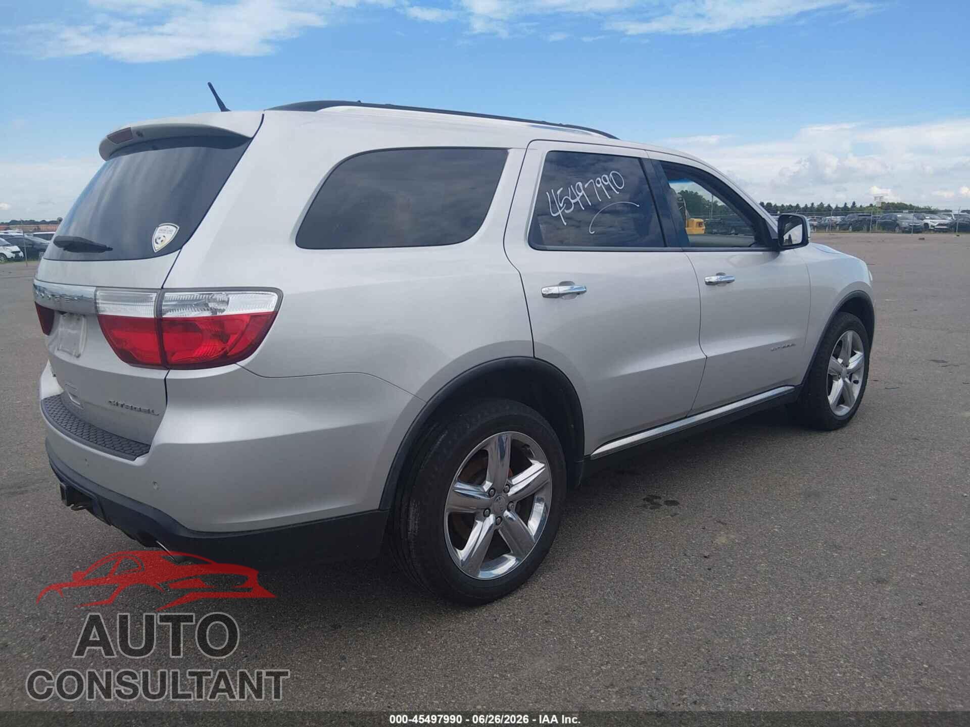 DODGE DURANGO 2012 - 1C4SDJET8CC192566
