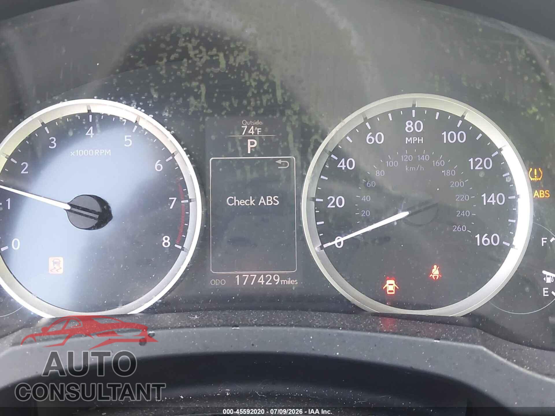 LEXUS IS 250 2015 - JTHBF1D25F5061220