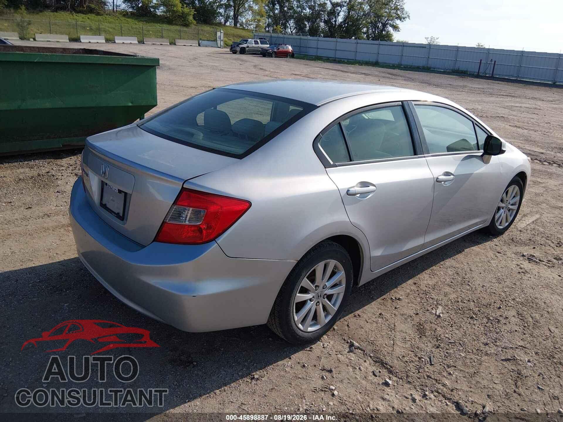 HONDA CIVIC 2012 - 19XFB2F83CE036371