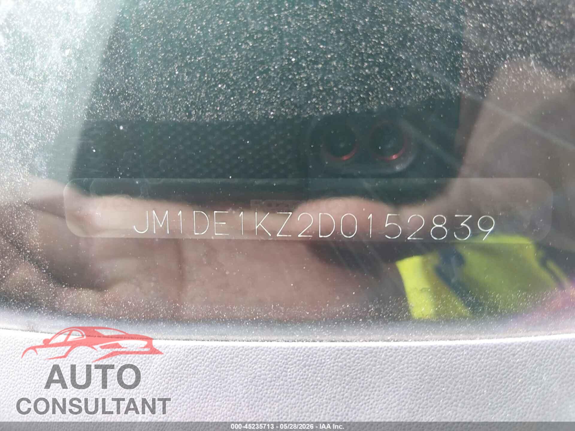 MAZDA MAZDA2 2013 - JM1DE1KZ2D0152839