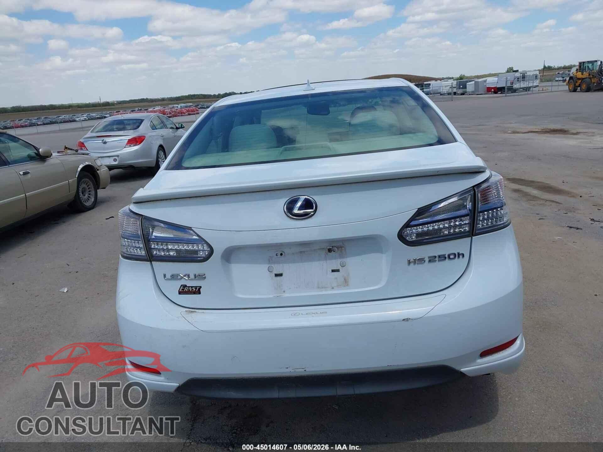 LEXUS HS 250H 2010 - JTHBB1BA5A2014267