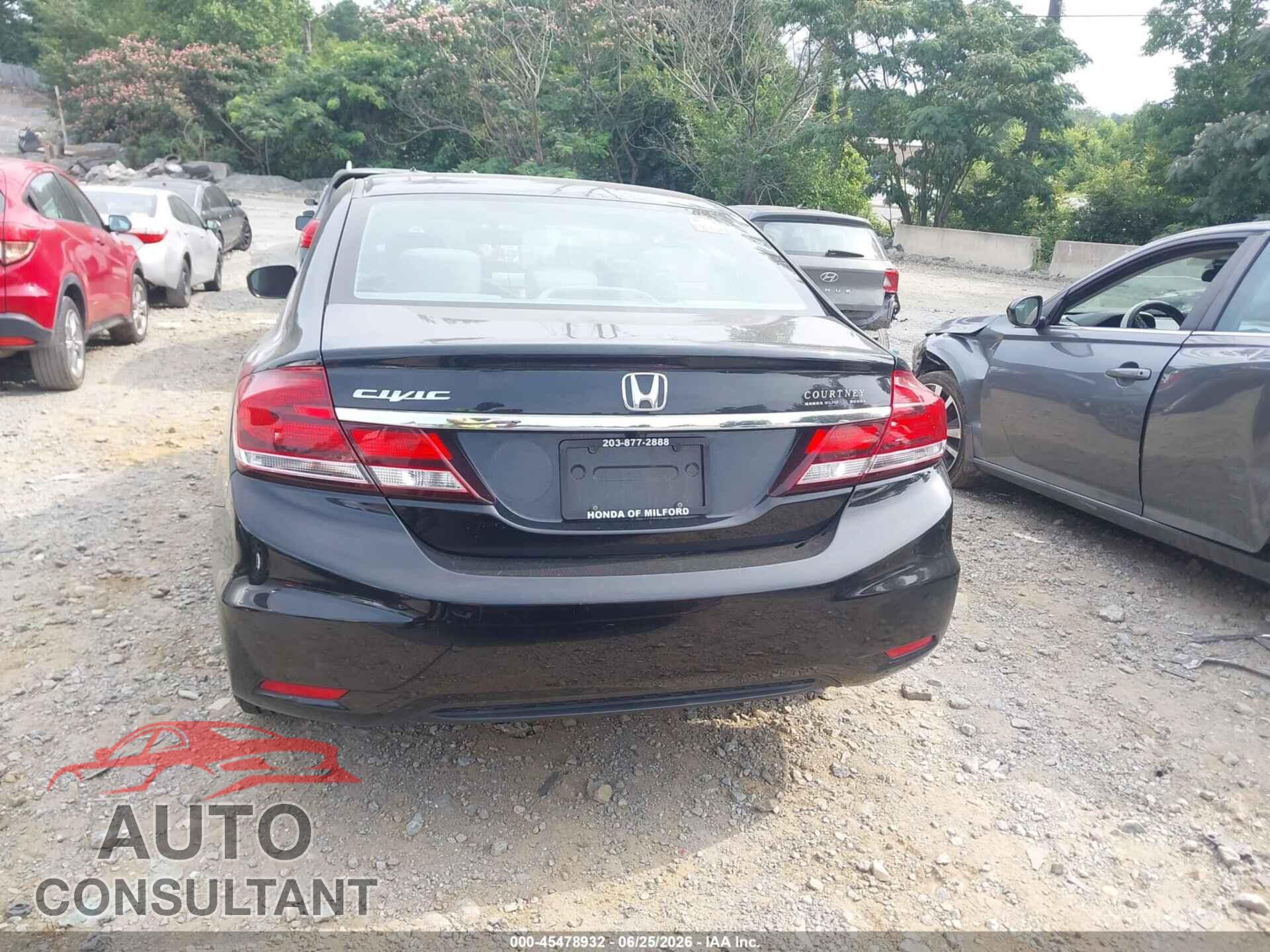 HONDA CIVIC 2014 - 19XFB2F81EE209775