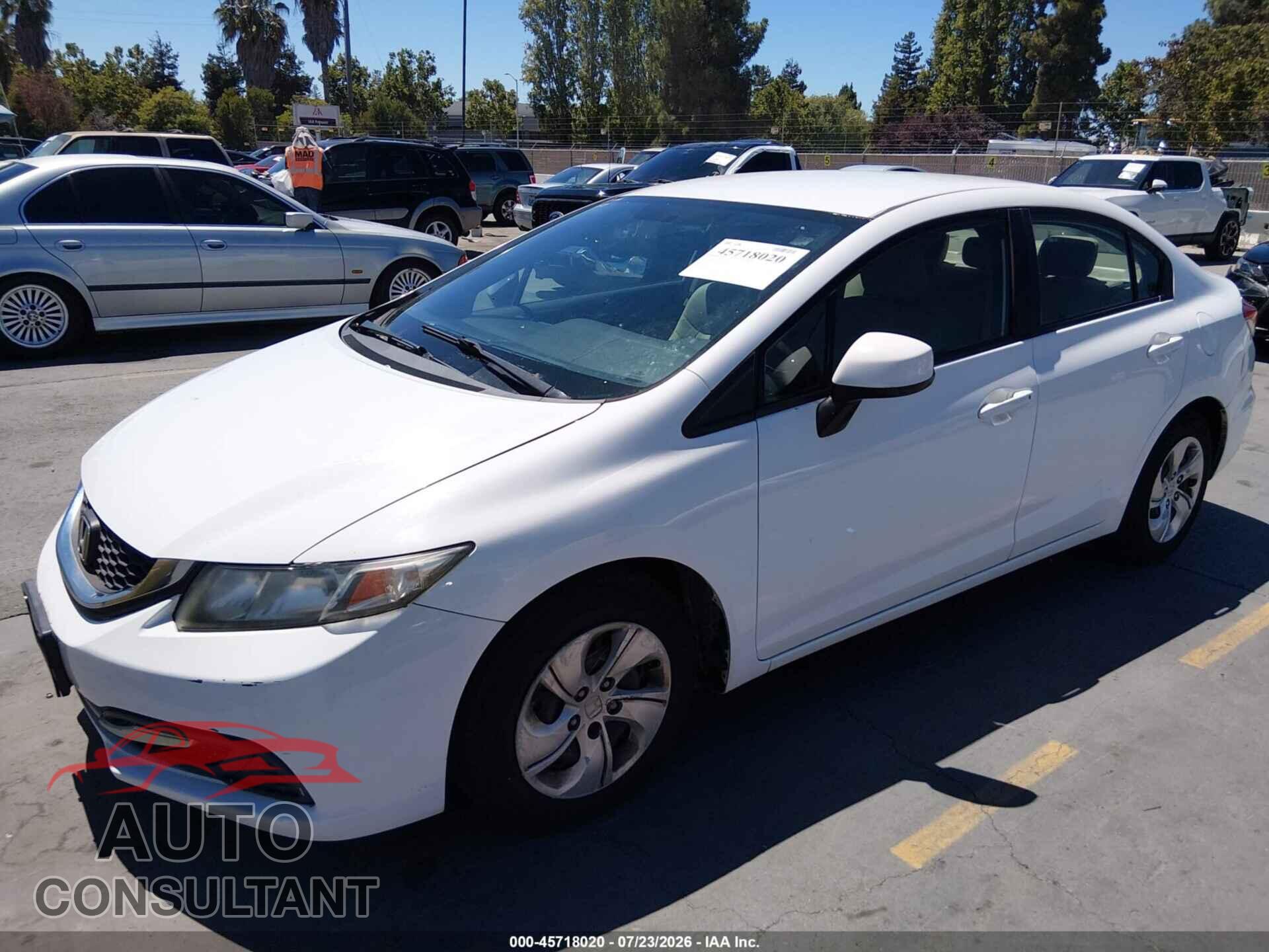 HONDA CIVIC 2013 - 19XFB2F57DE232126