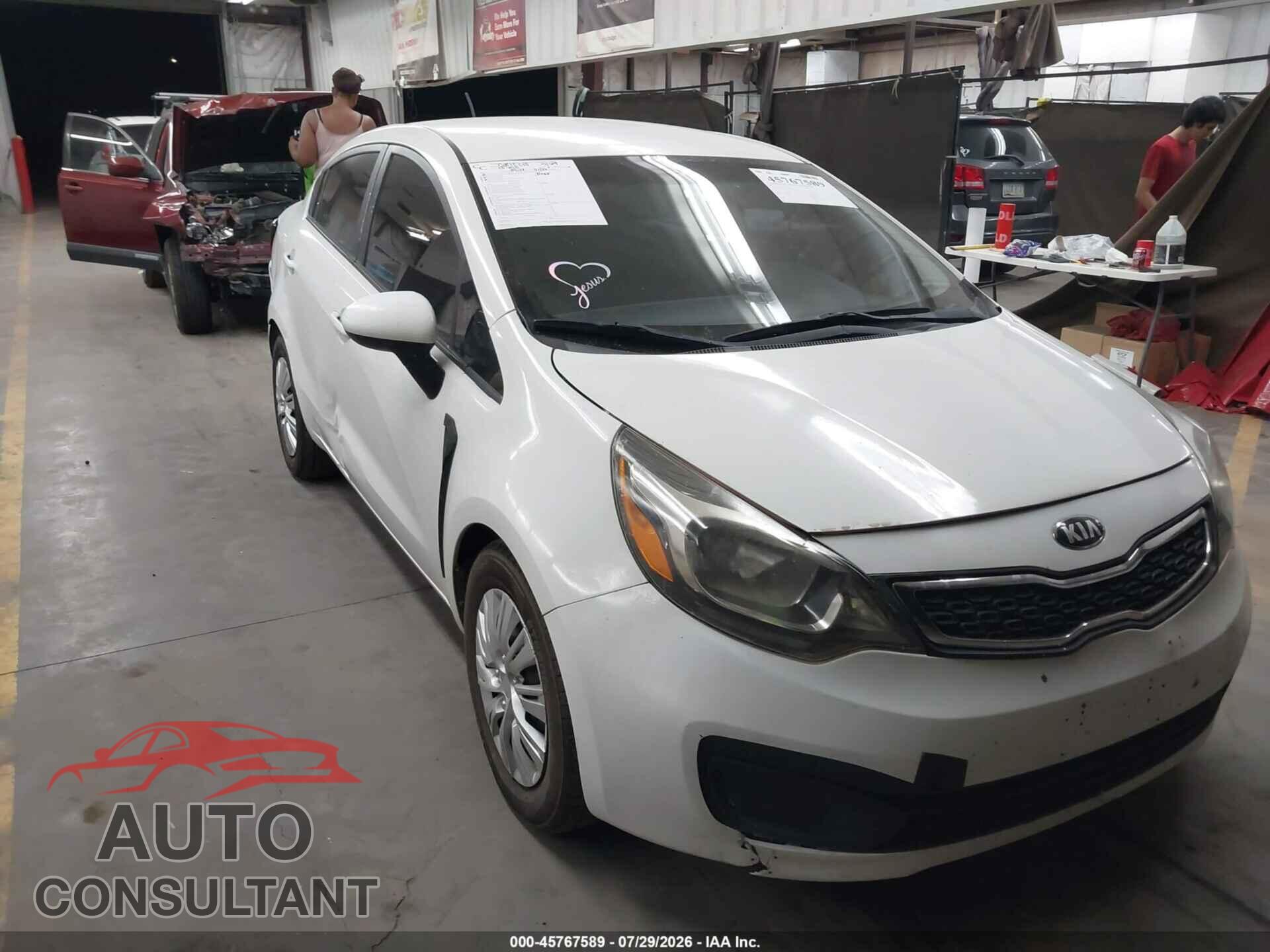 KIA RIO 2013 - KNADM4A35D6207005