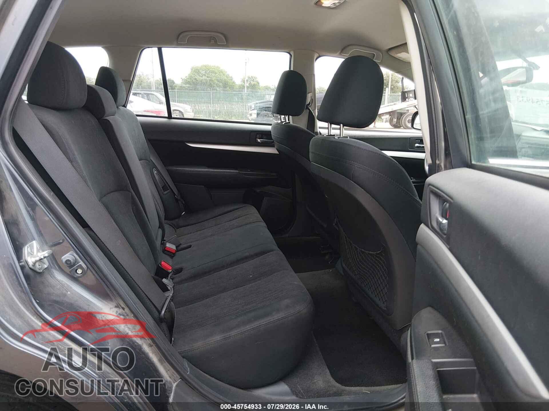 SUBARU OUTBACK 2013 - 4S4BRBAC1D3317403