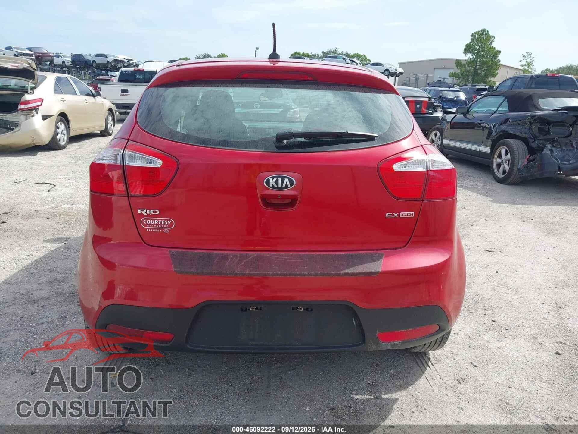 KIA RIO 2013 - KNADN5A37D6241465