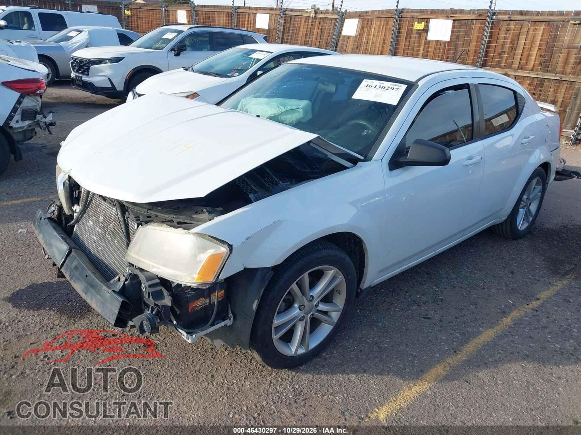 DODGE AVENGER 2013 - 1C3CDZAG4DN583588