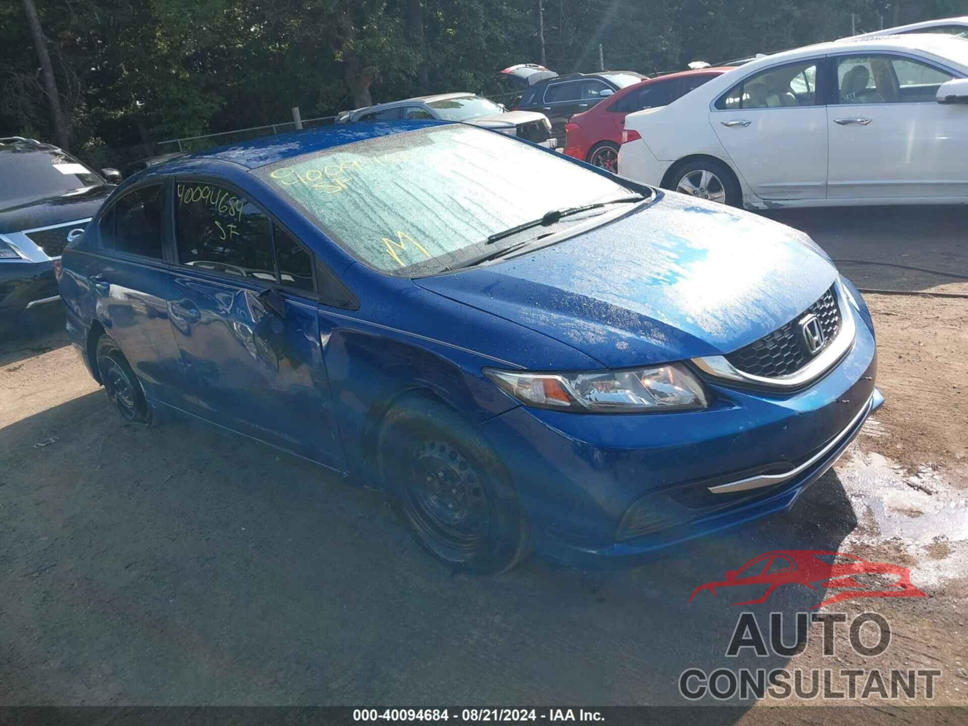 HONDA CIVIC 2013 - 2HGFB2F5XDH582467